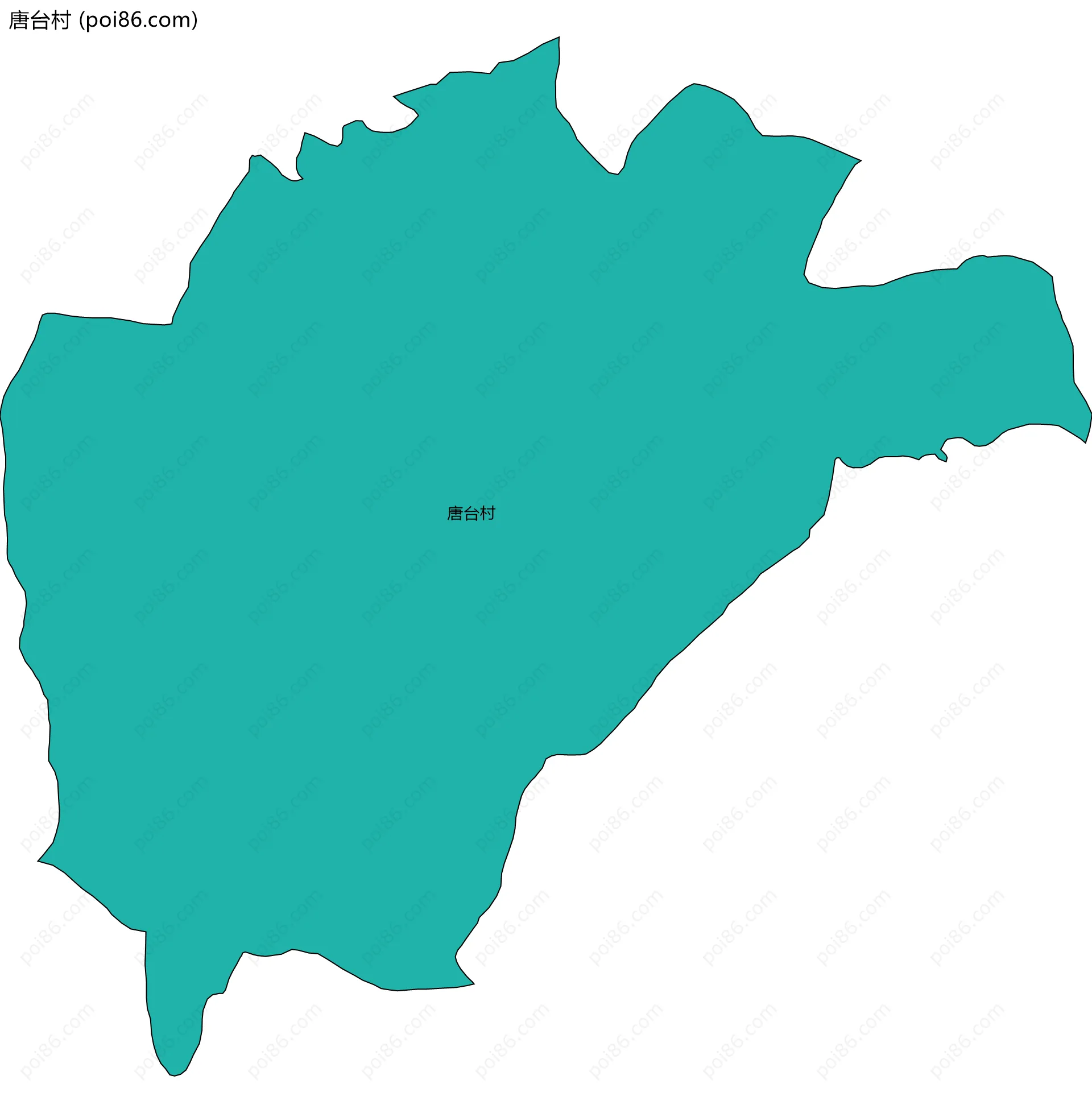 唐台村边界地图