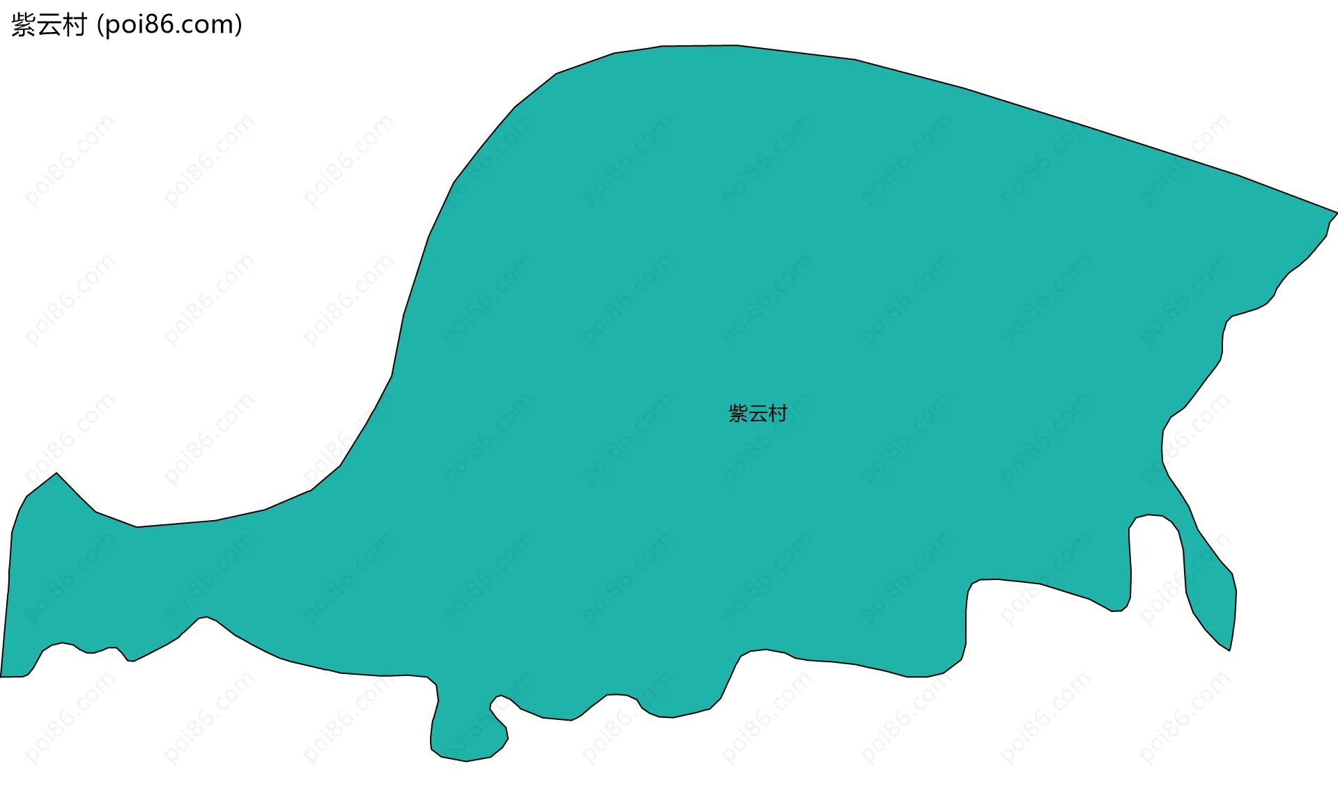 紫云村边界地图