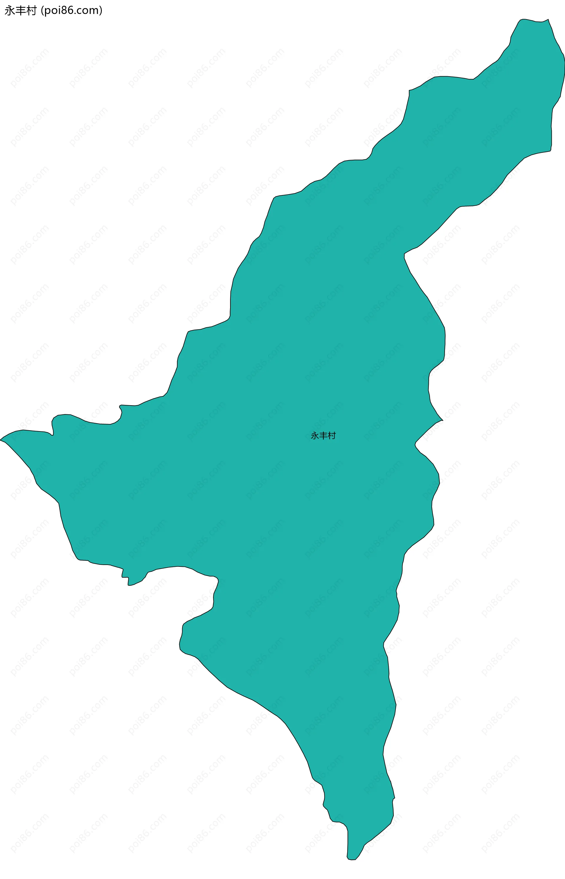 永丰村边界地图