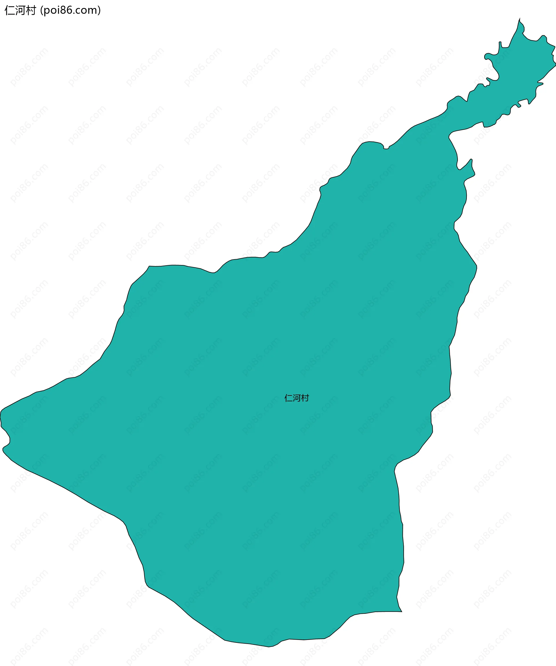 仁河村边界地图