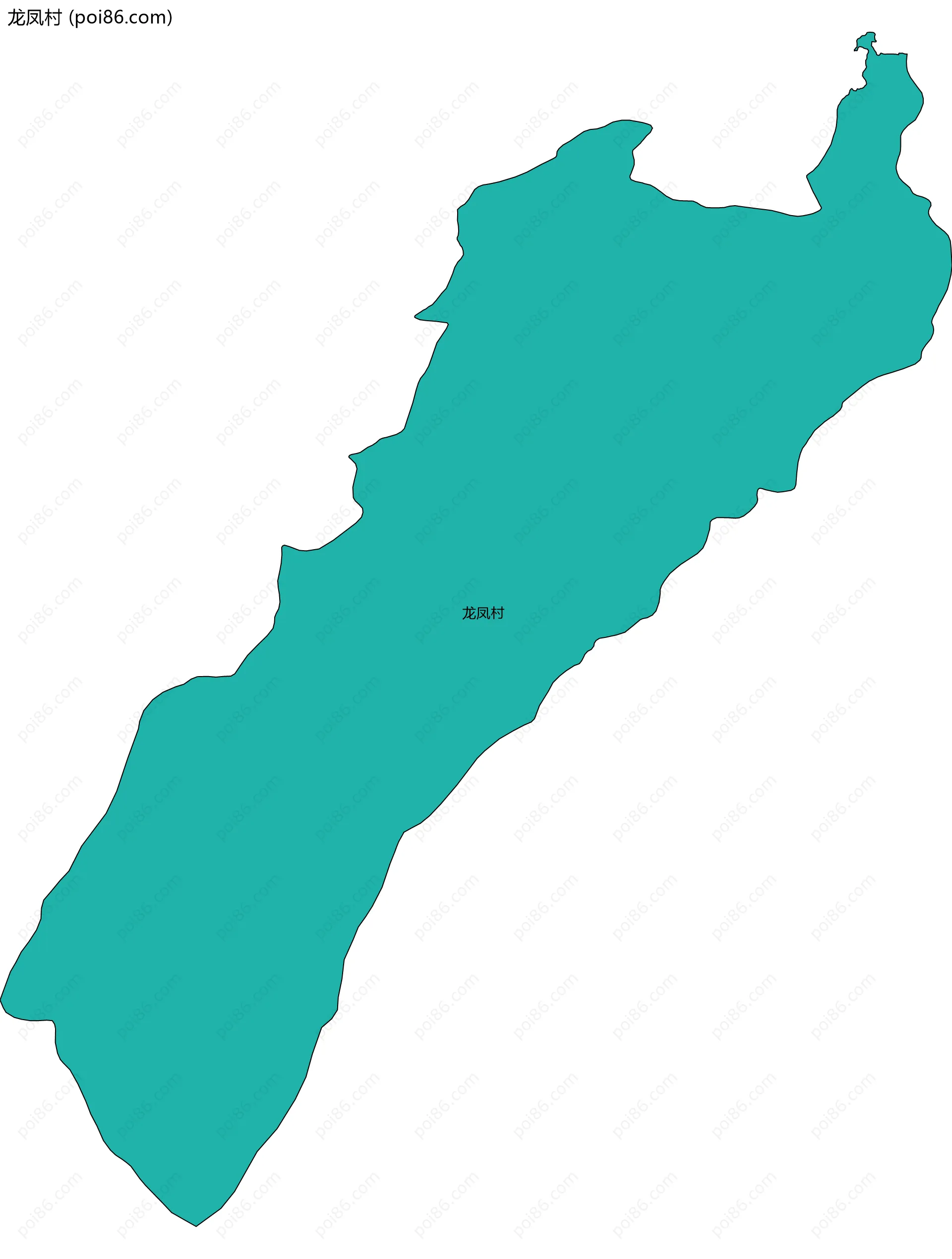 龙凤村边界地图