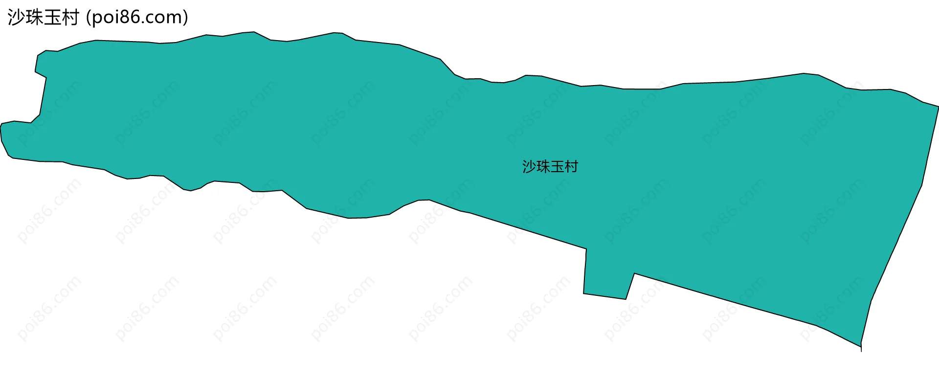 沙珠玉村边界地图