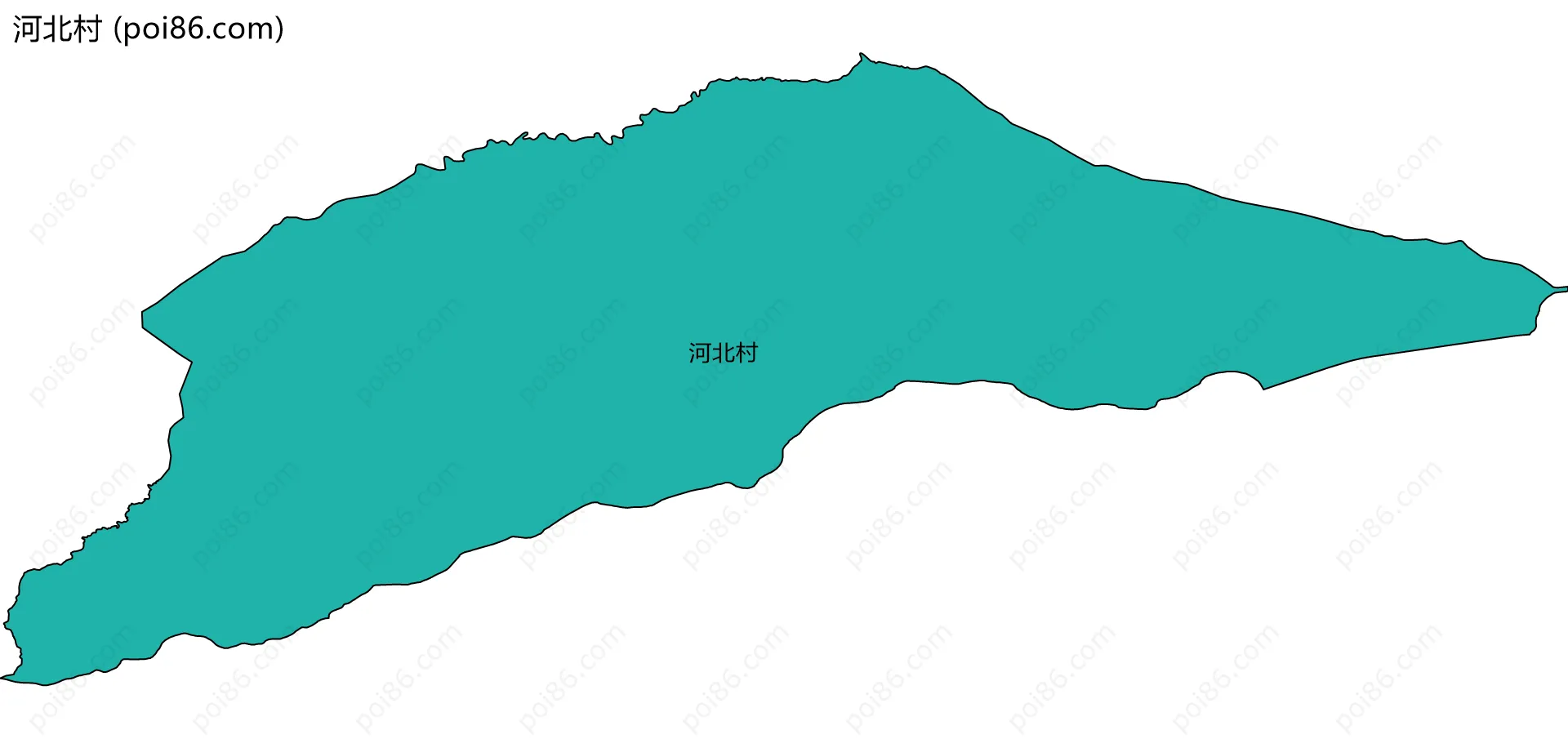 河北村边界地图