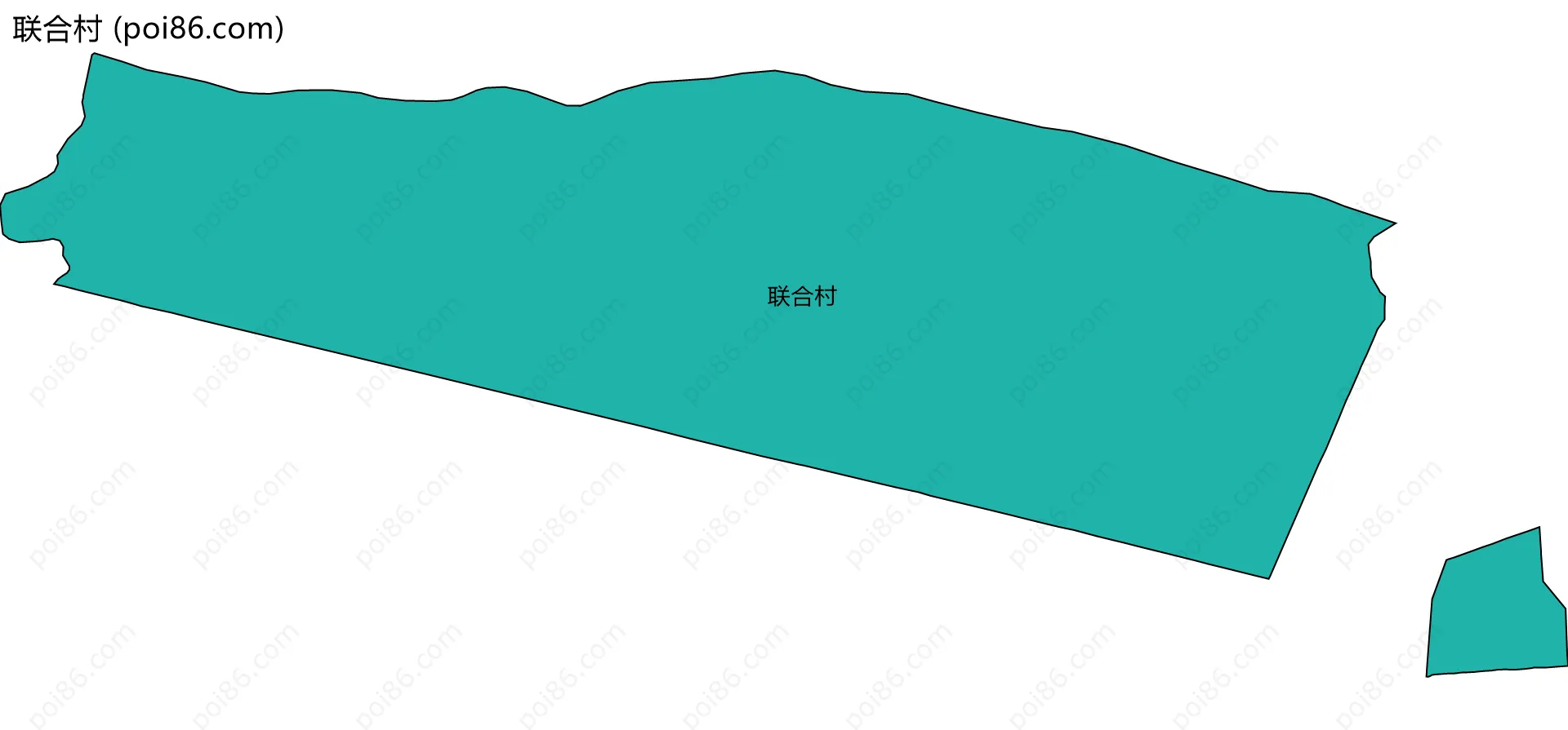联合村边界地图