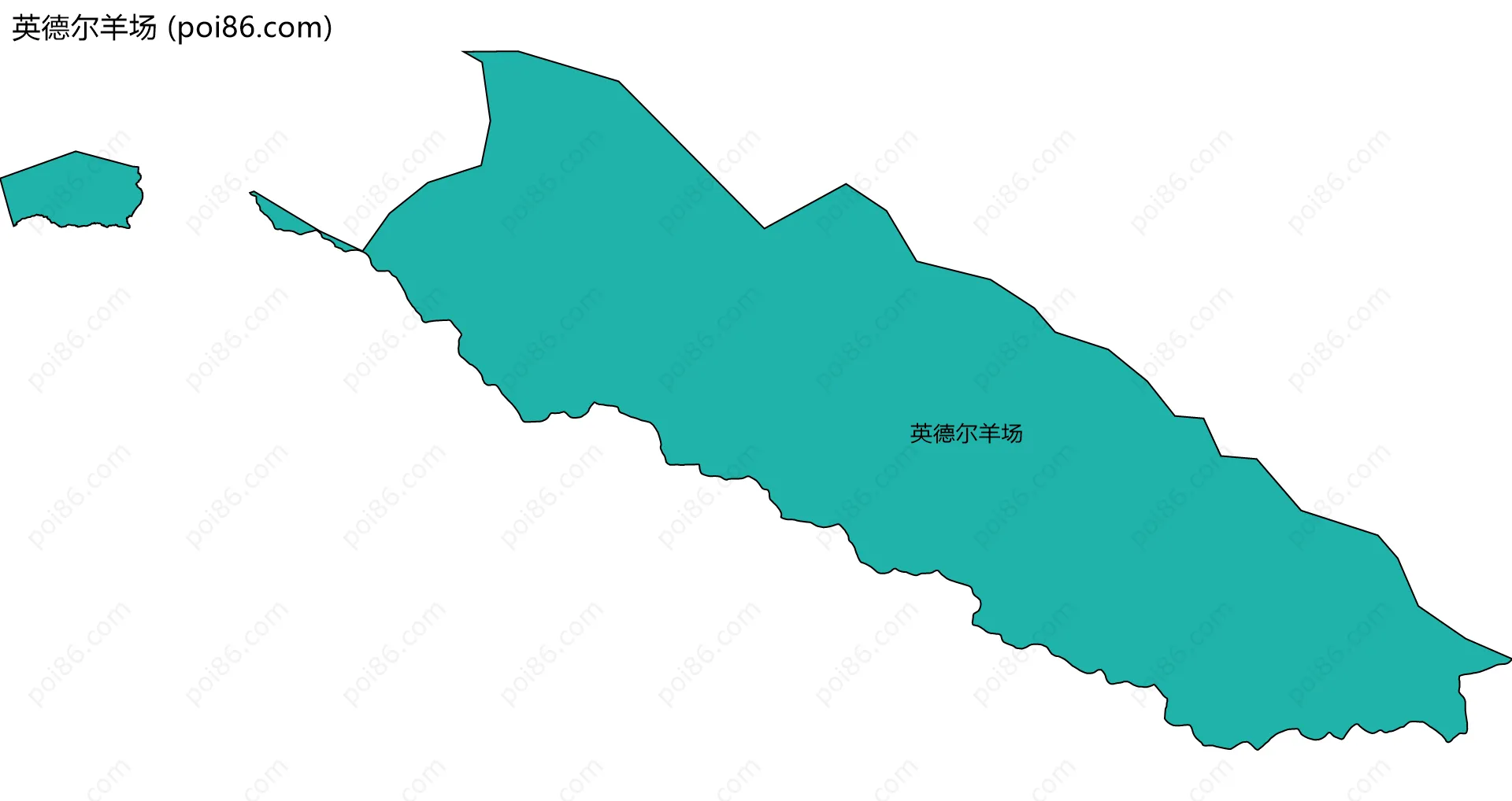 英德尔羊场边界地图