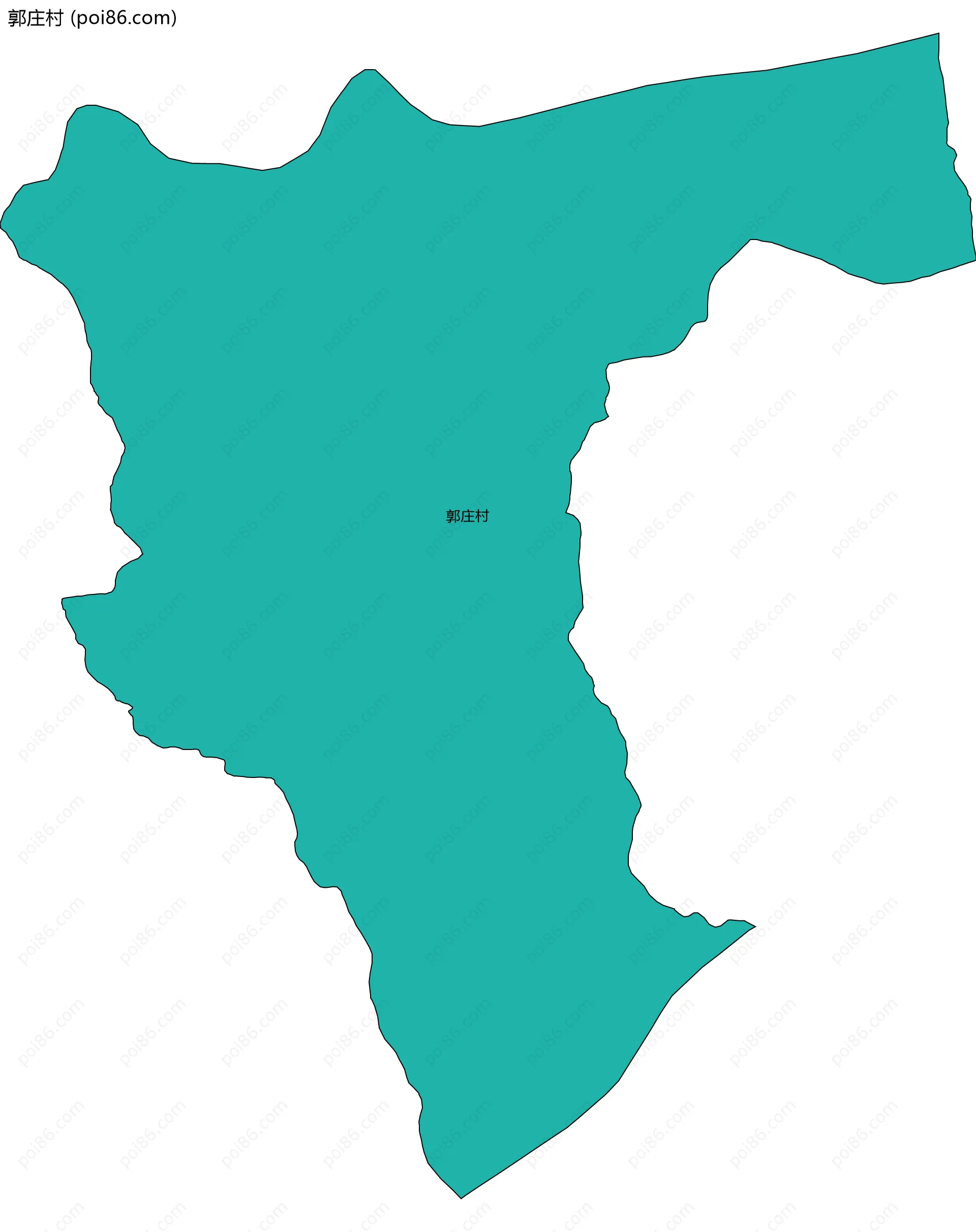 郭庄村边界地图