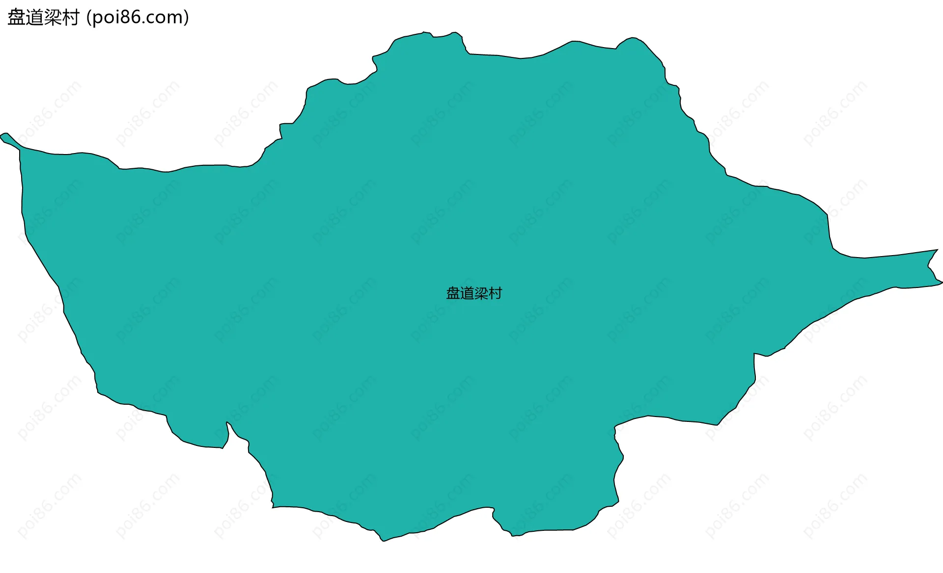 盘道梁村边界地图