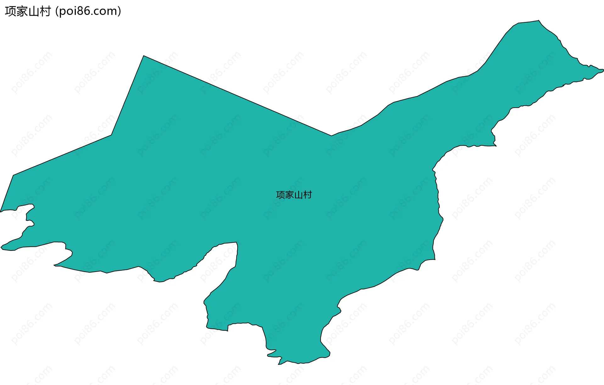 项家山村边界地图