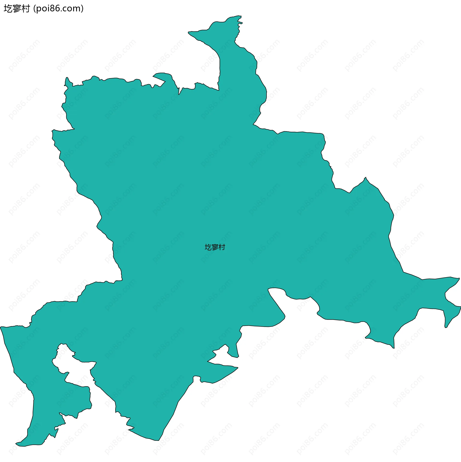 圪寥村边界地图