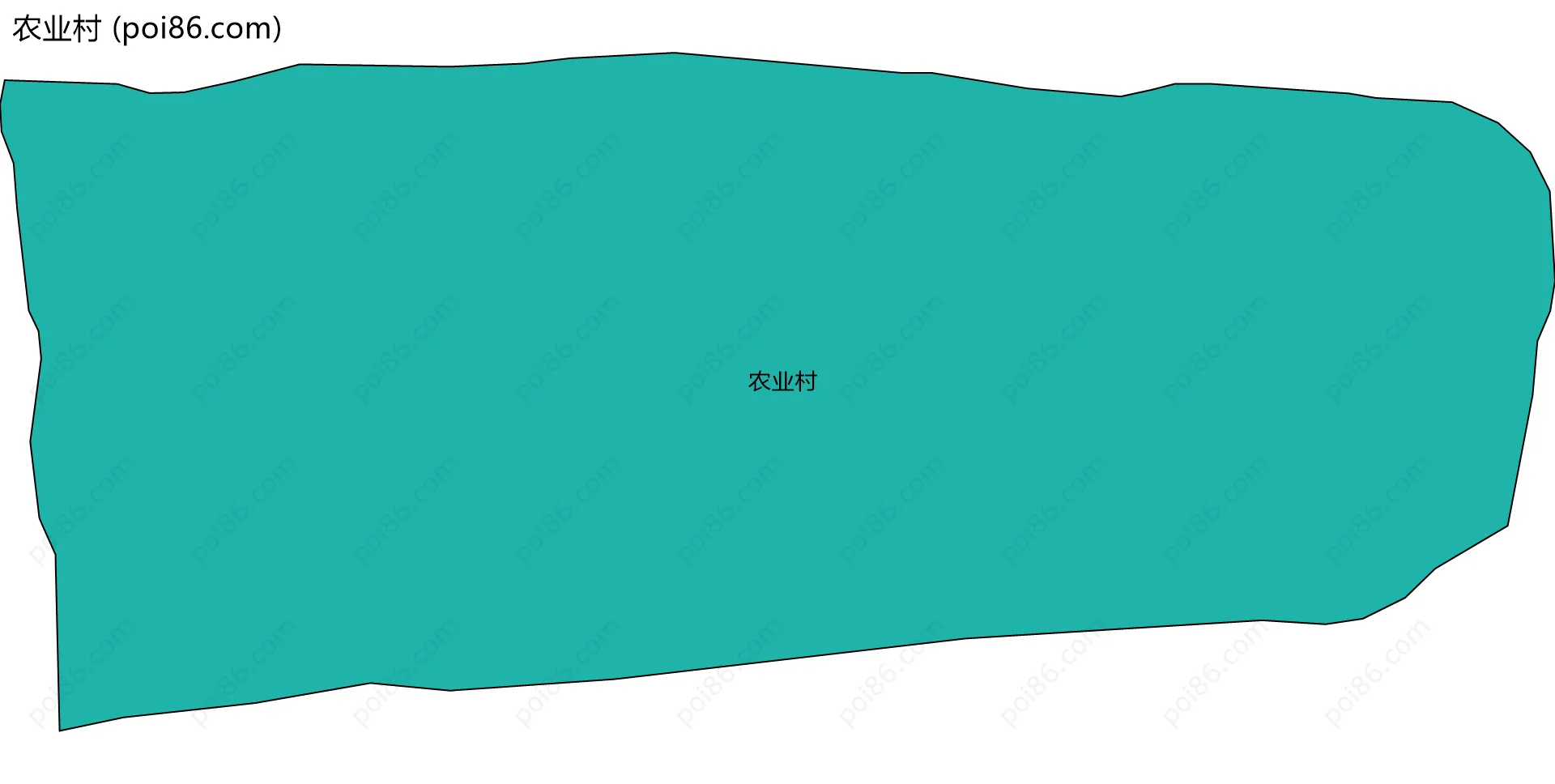 农业村边界地图