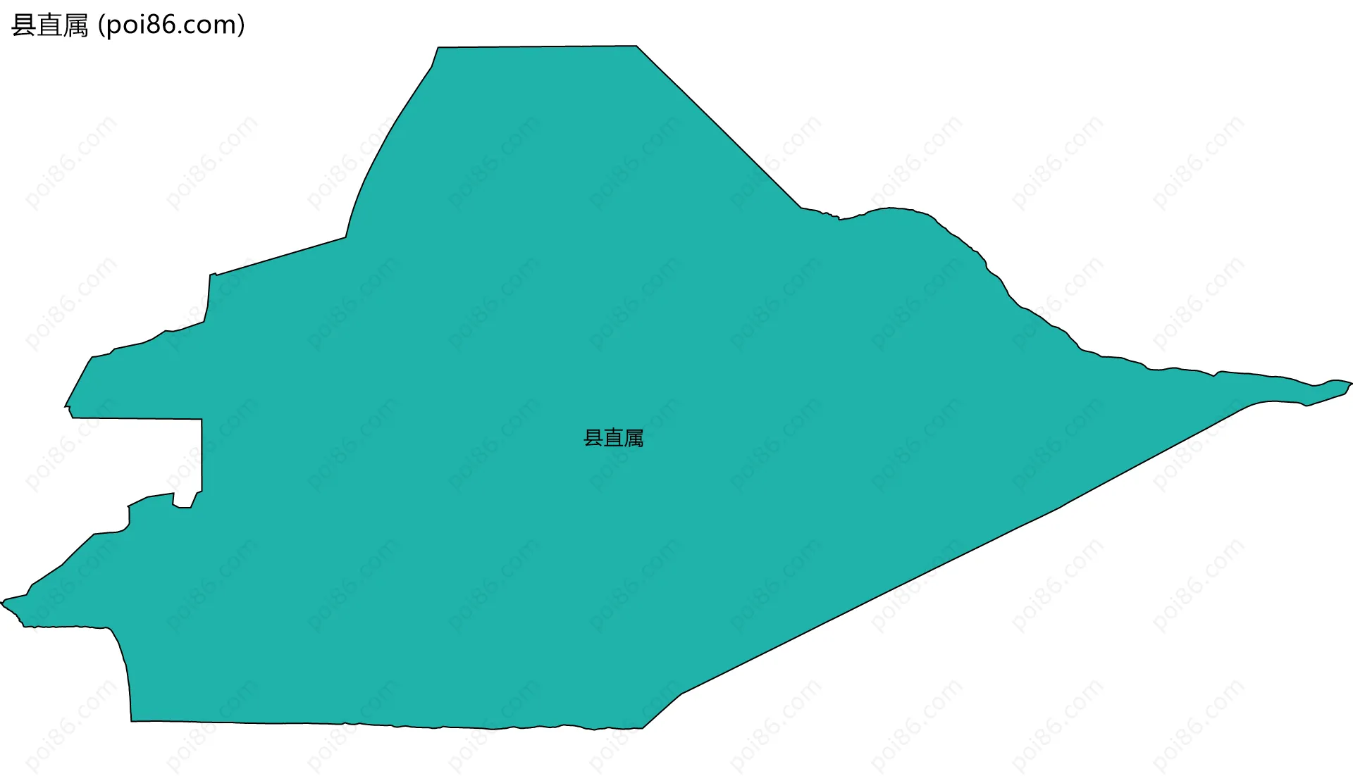 县直属边界地图