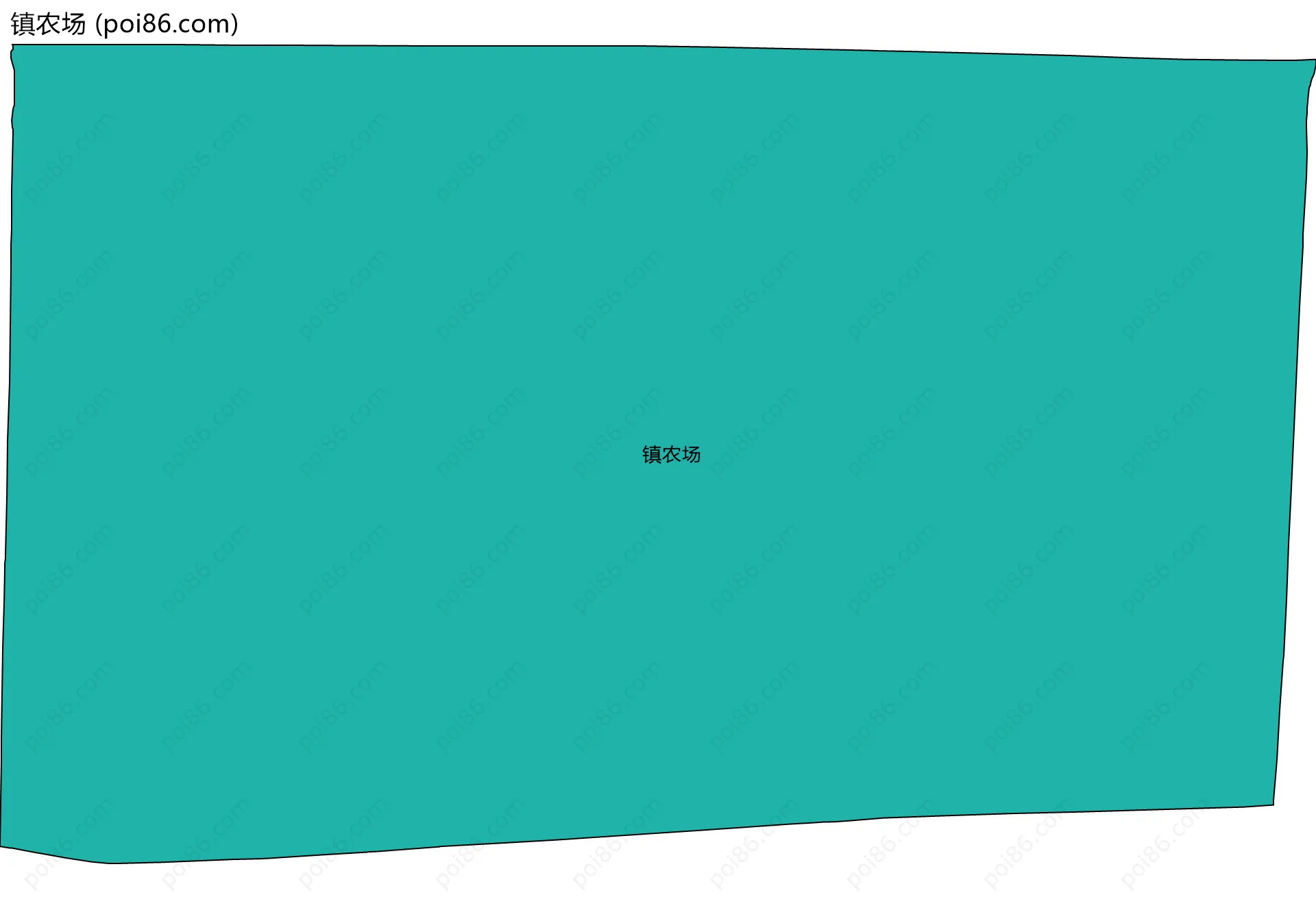 镇农场边界地图(五级行政区划)
