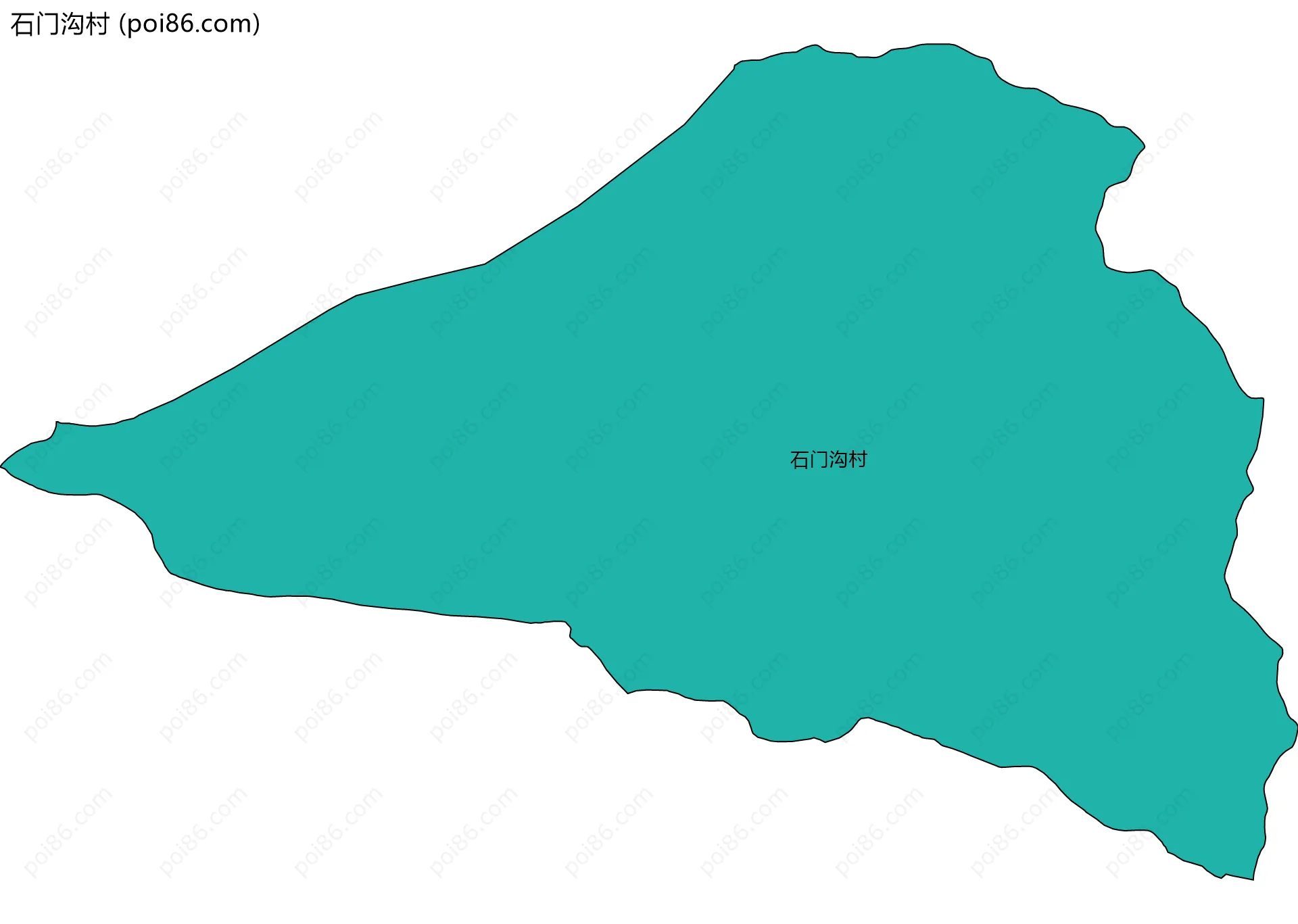 石门沟村边界地图
