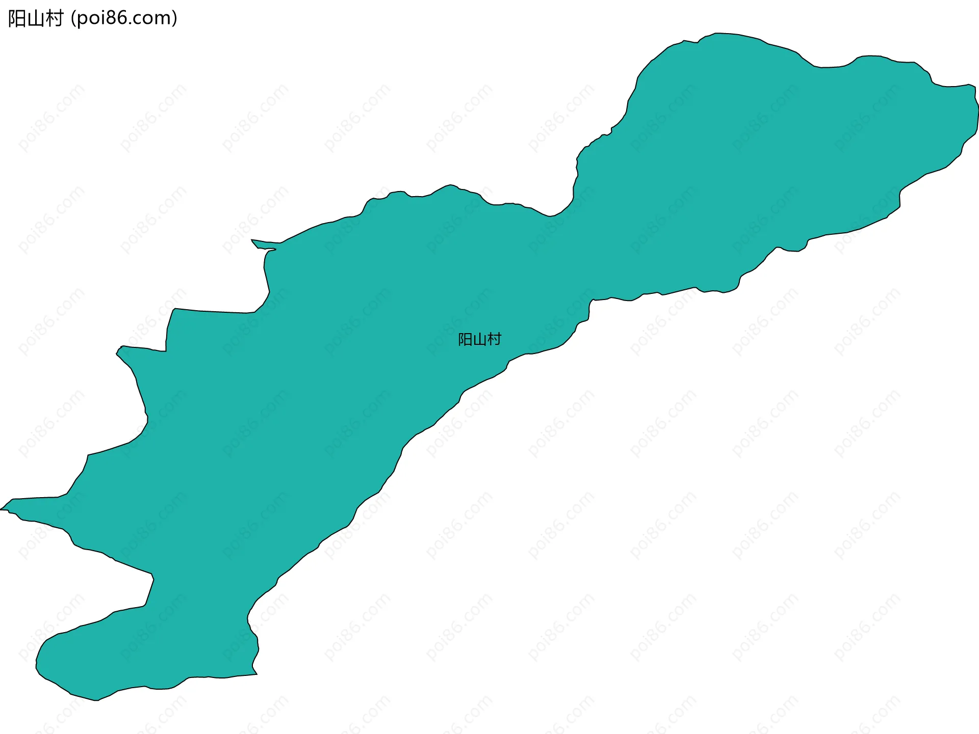 阳山村边界地图