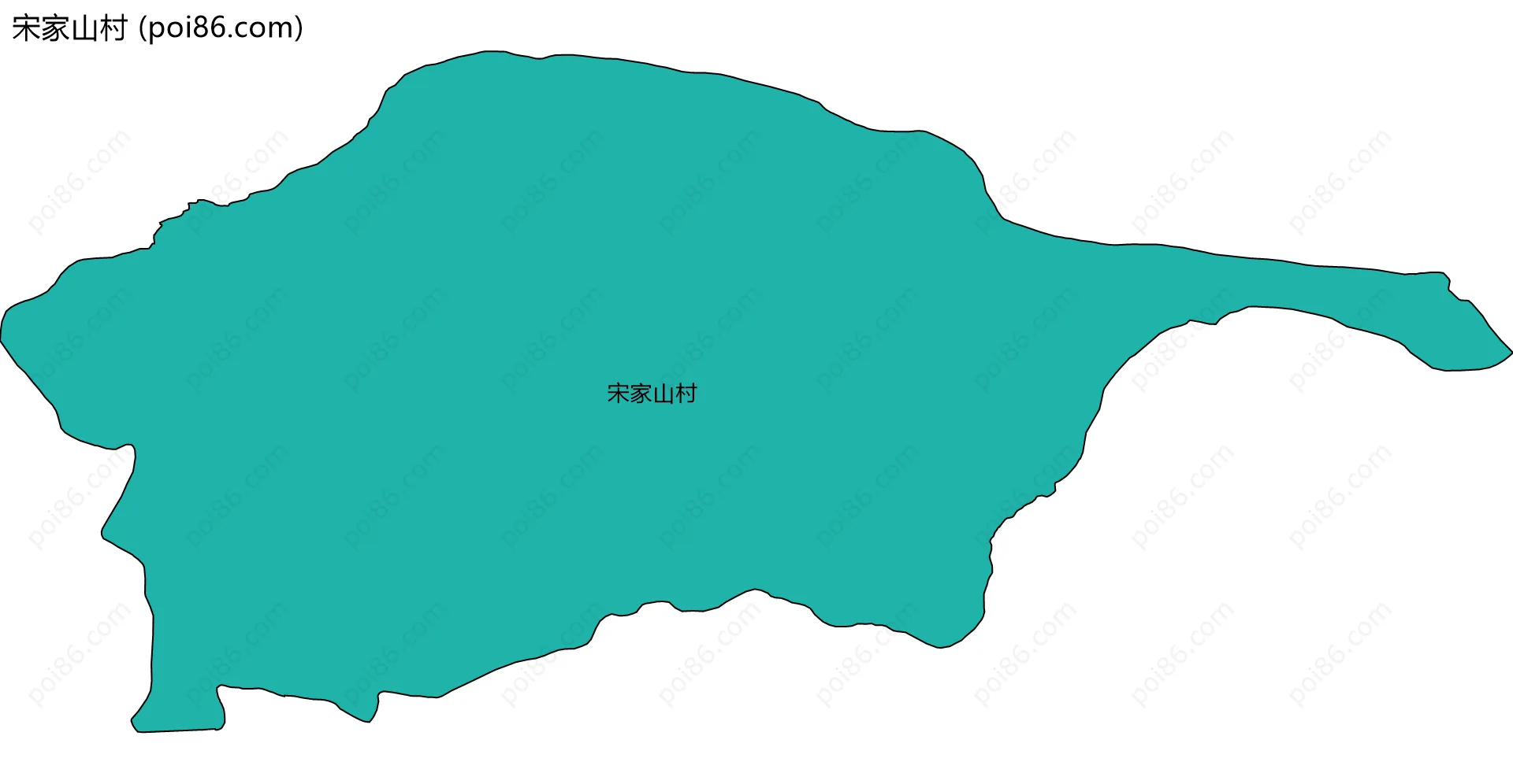 宋家山村边界地图