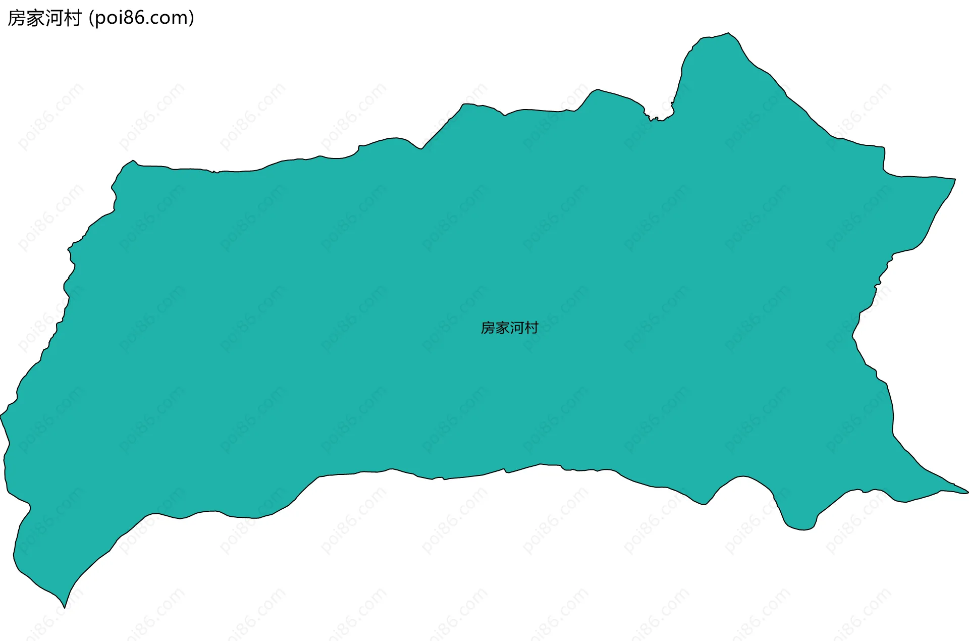 房家河村边界地图