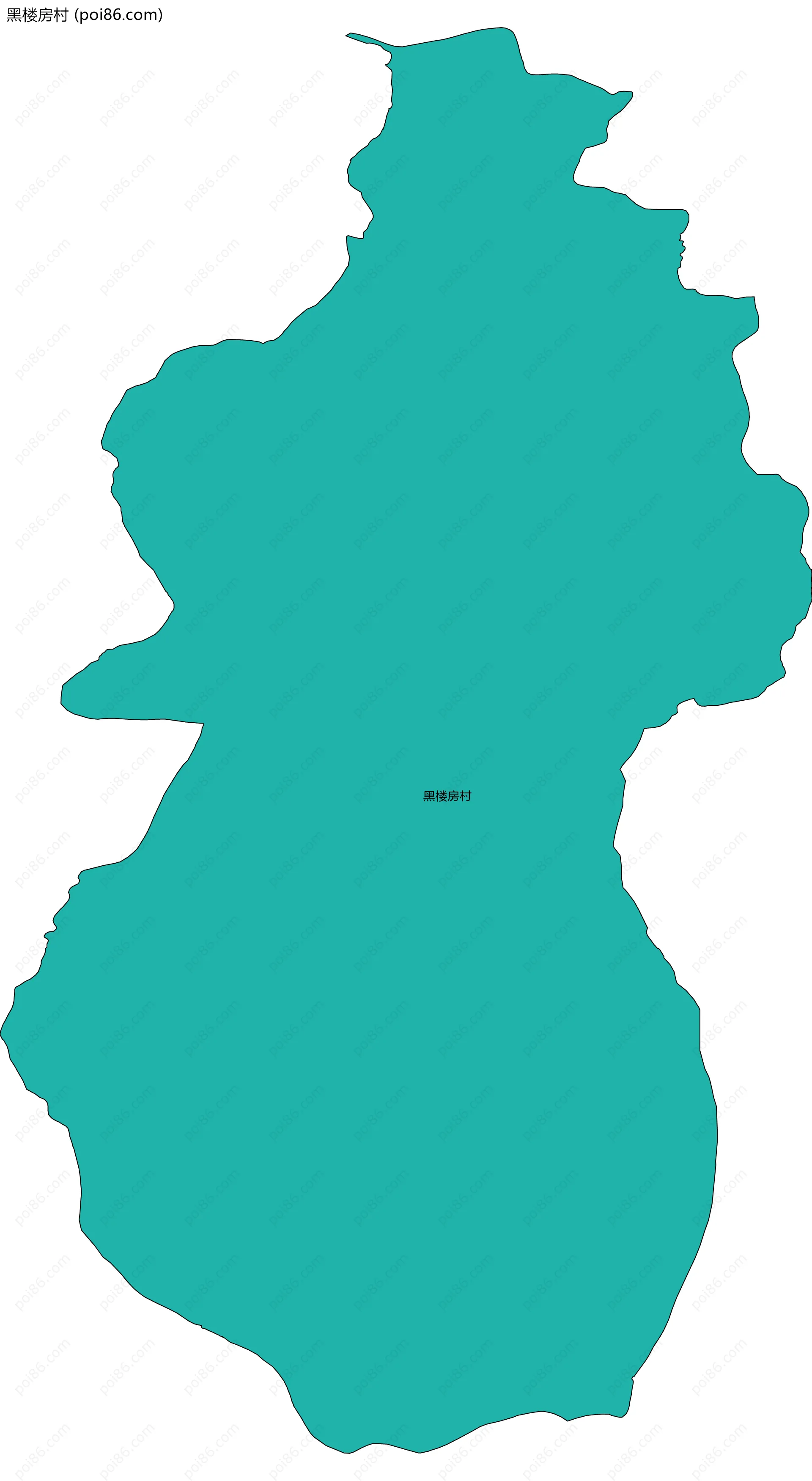 黑楼房村边界地图