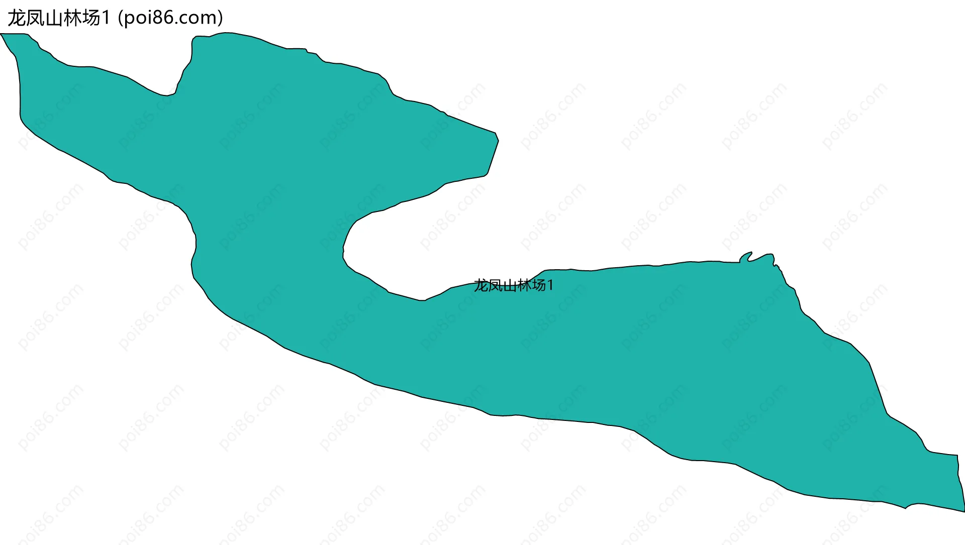 龙凤山林场1边界地图