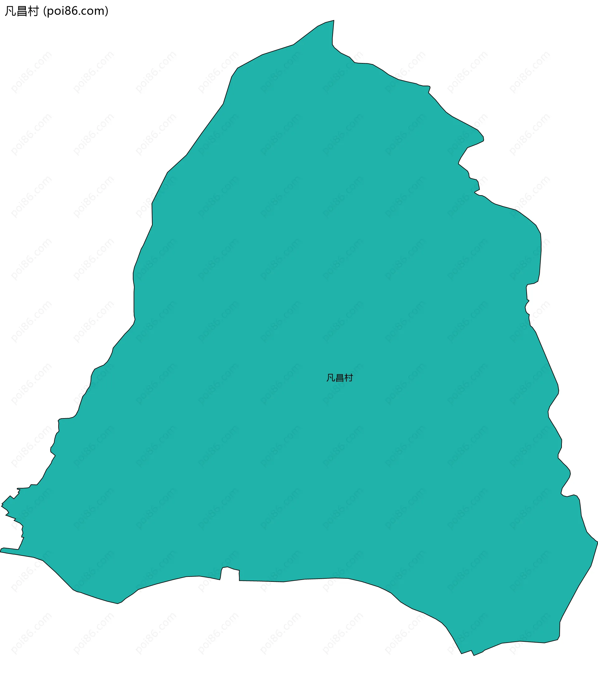 凡昌村边界地图