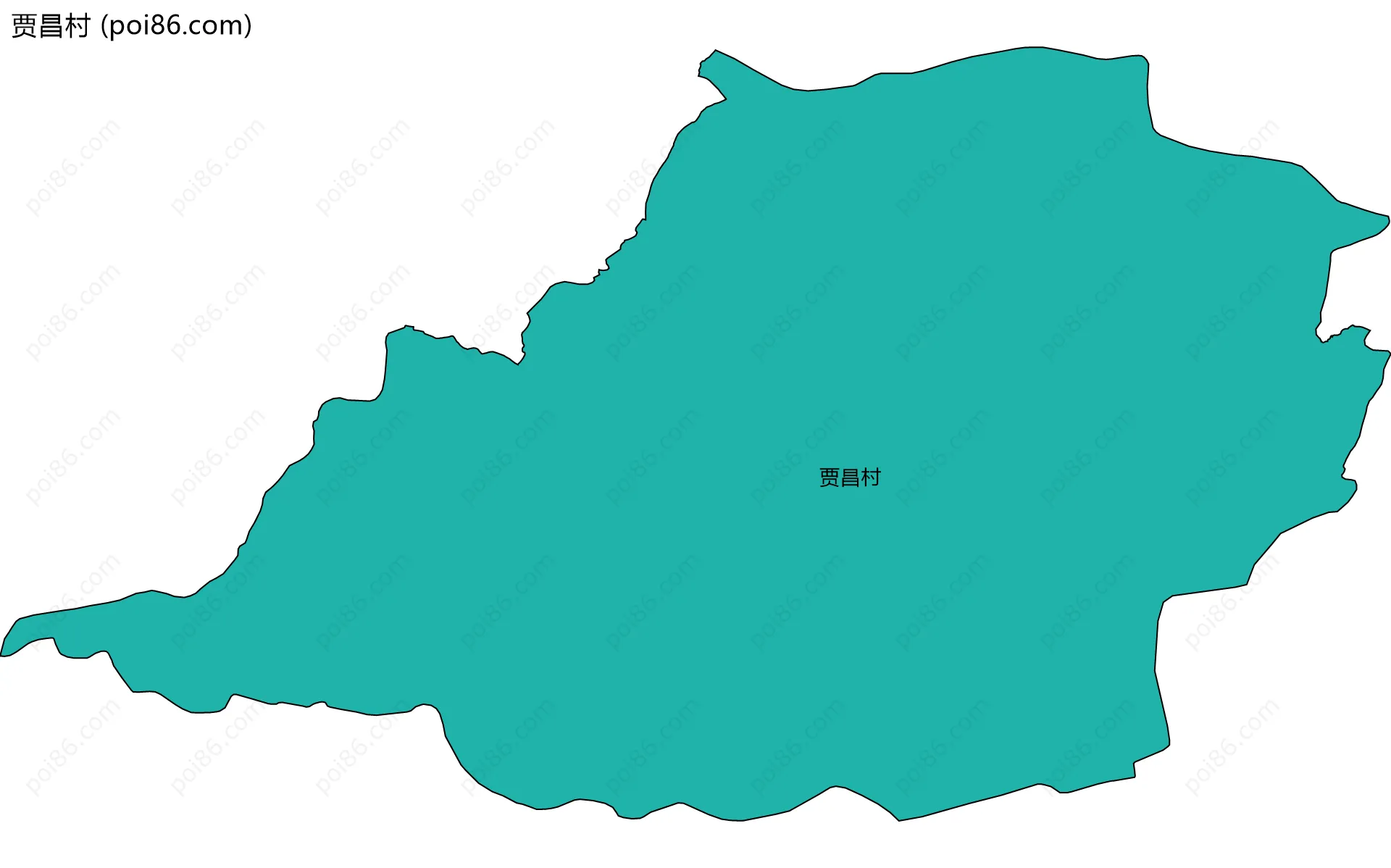 贾昌村边界地图