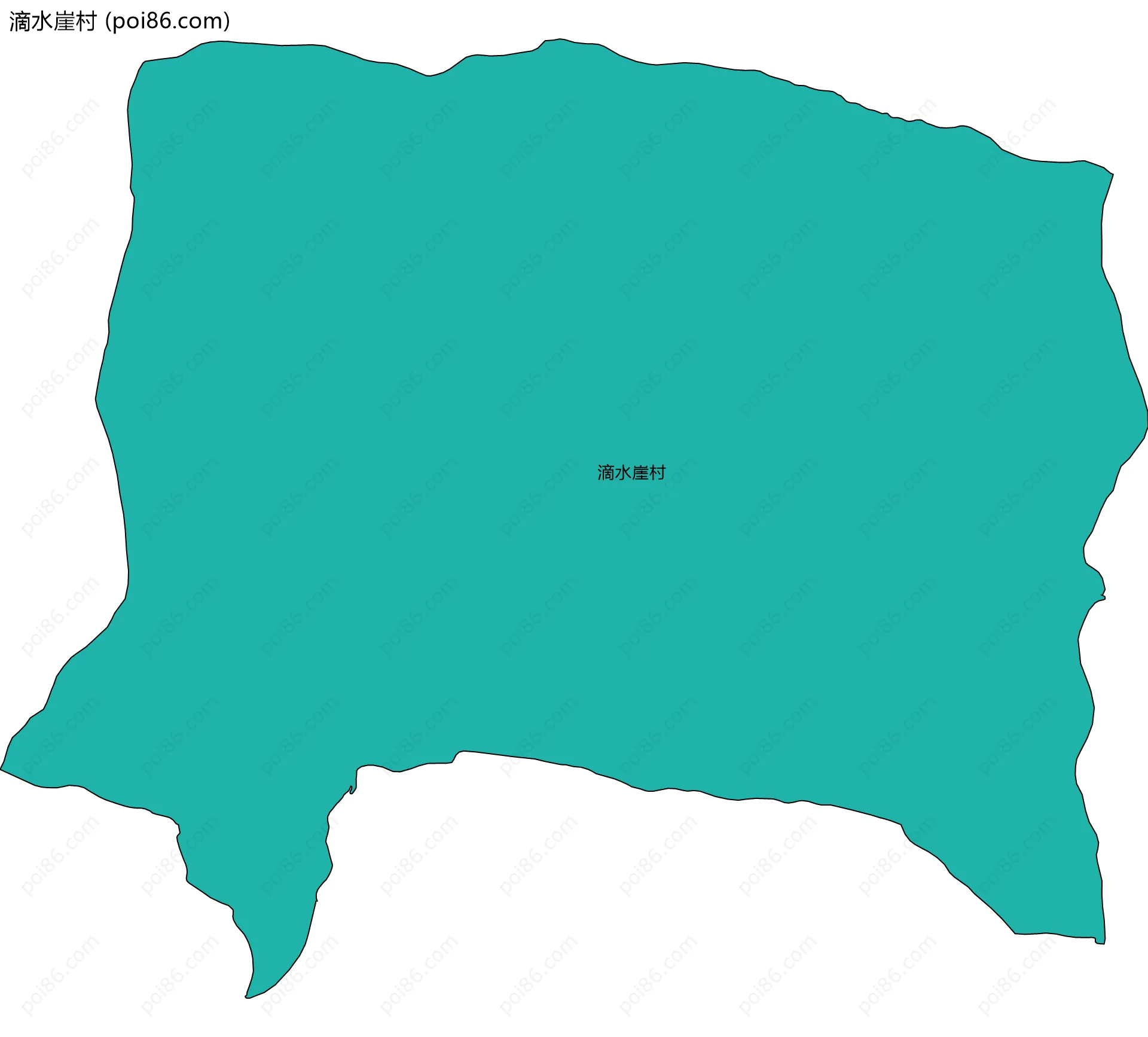 滴水崖村边界地图
