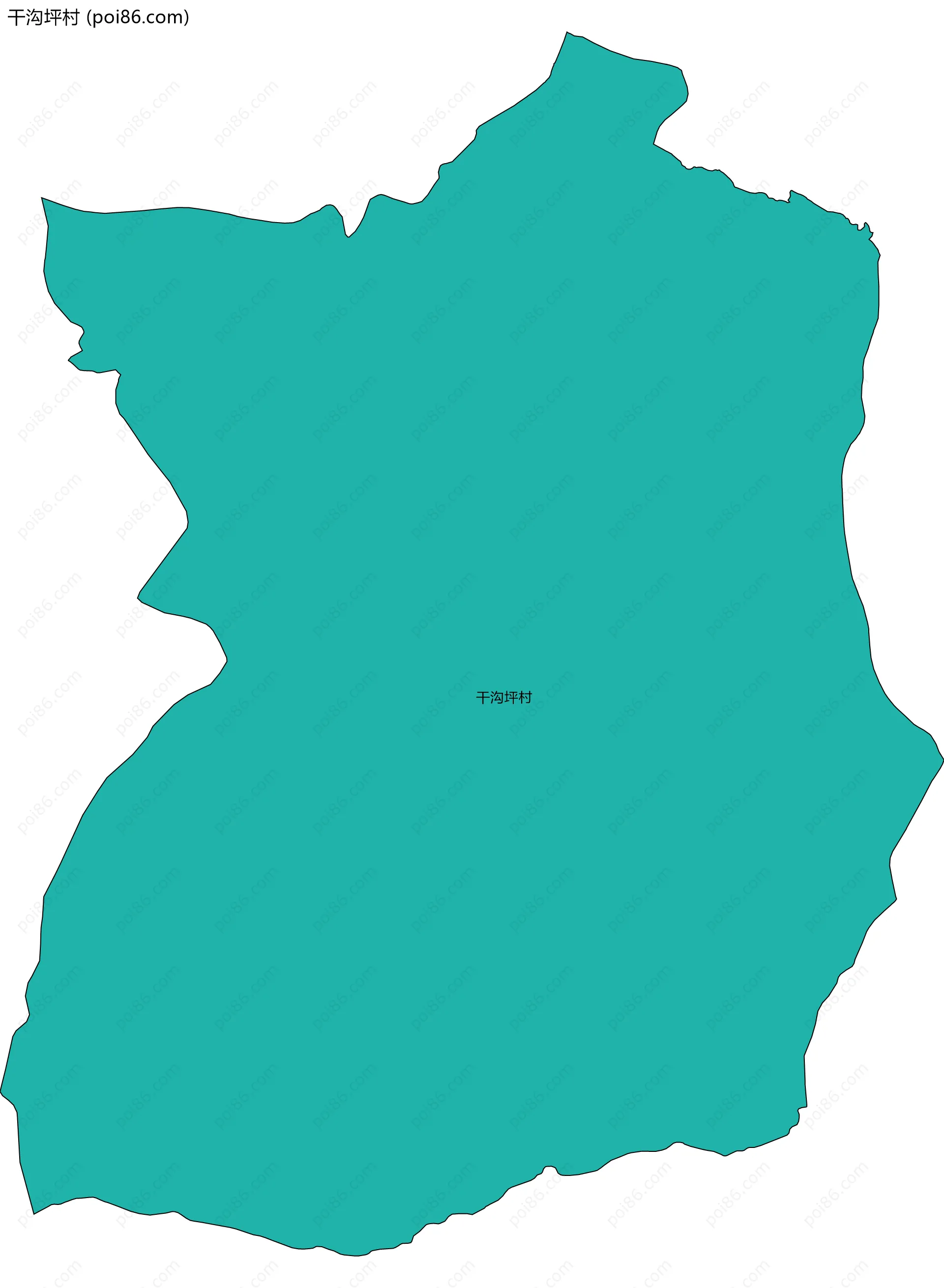 干沟坪村边界地图