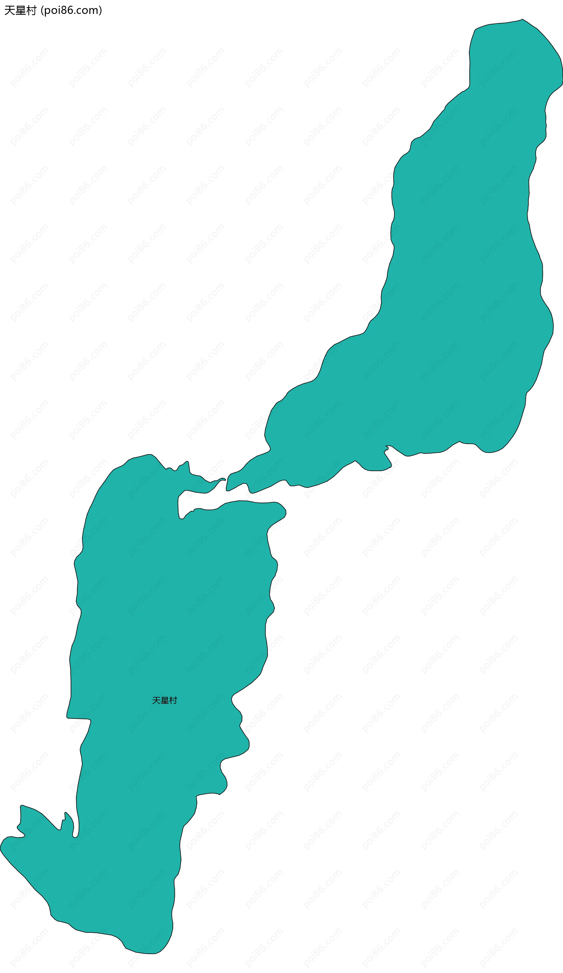 天星村边界地图