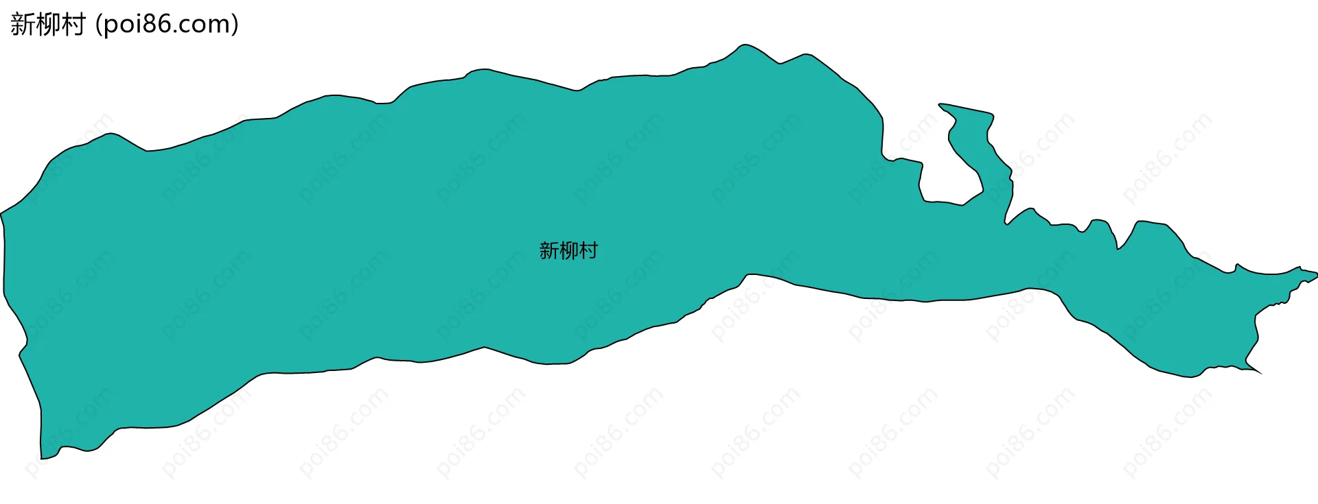 新柳村边界地图