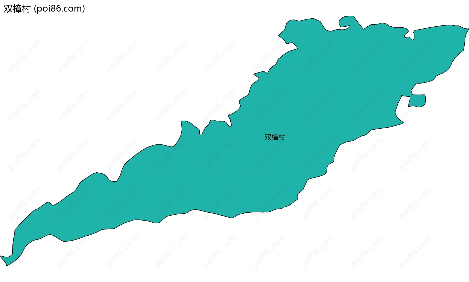 双樟村边界地图