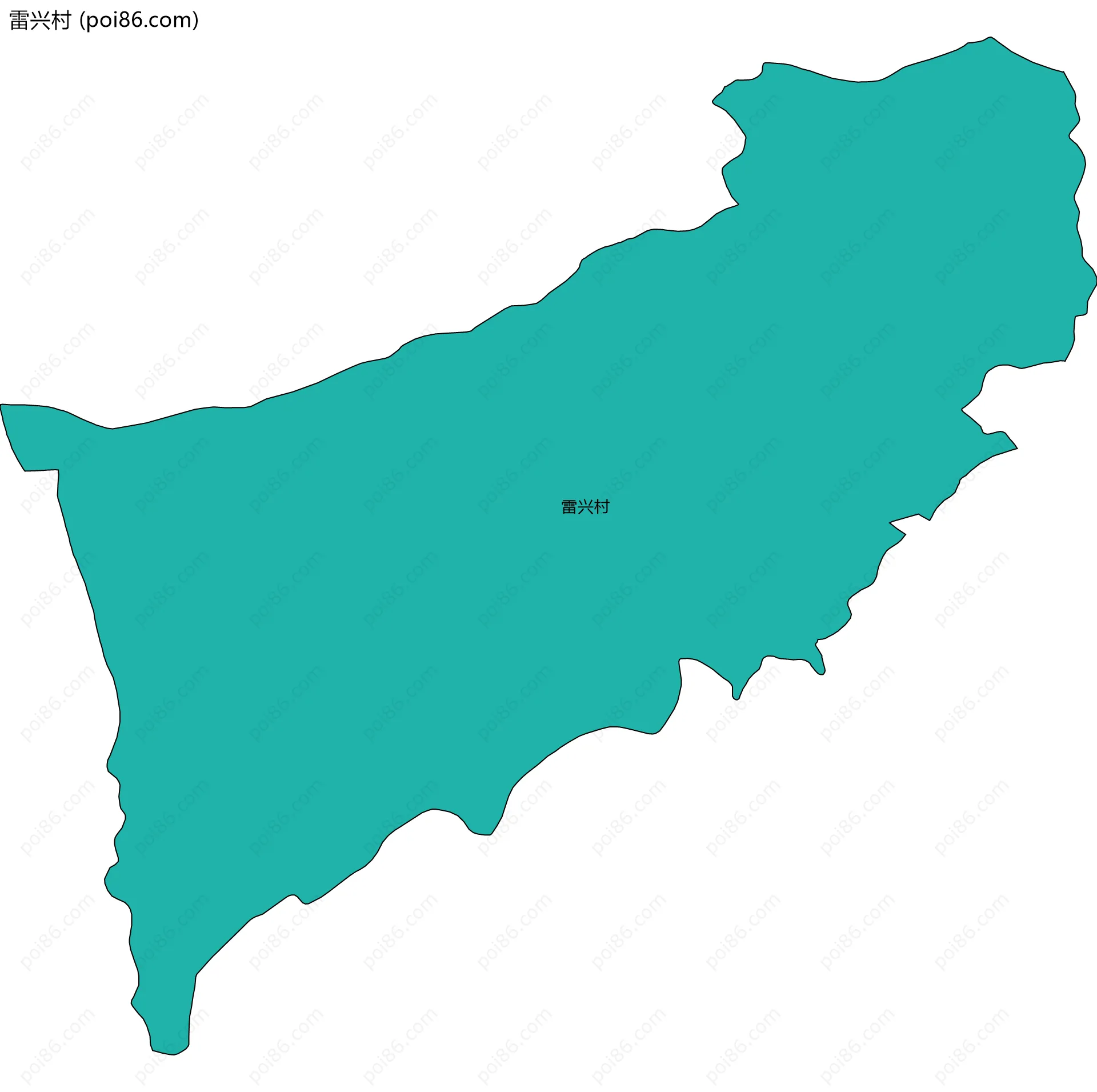 雷兴村边界地图