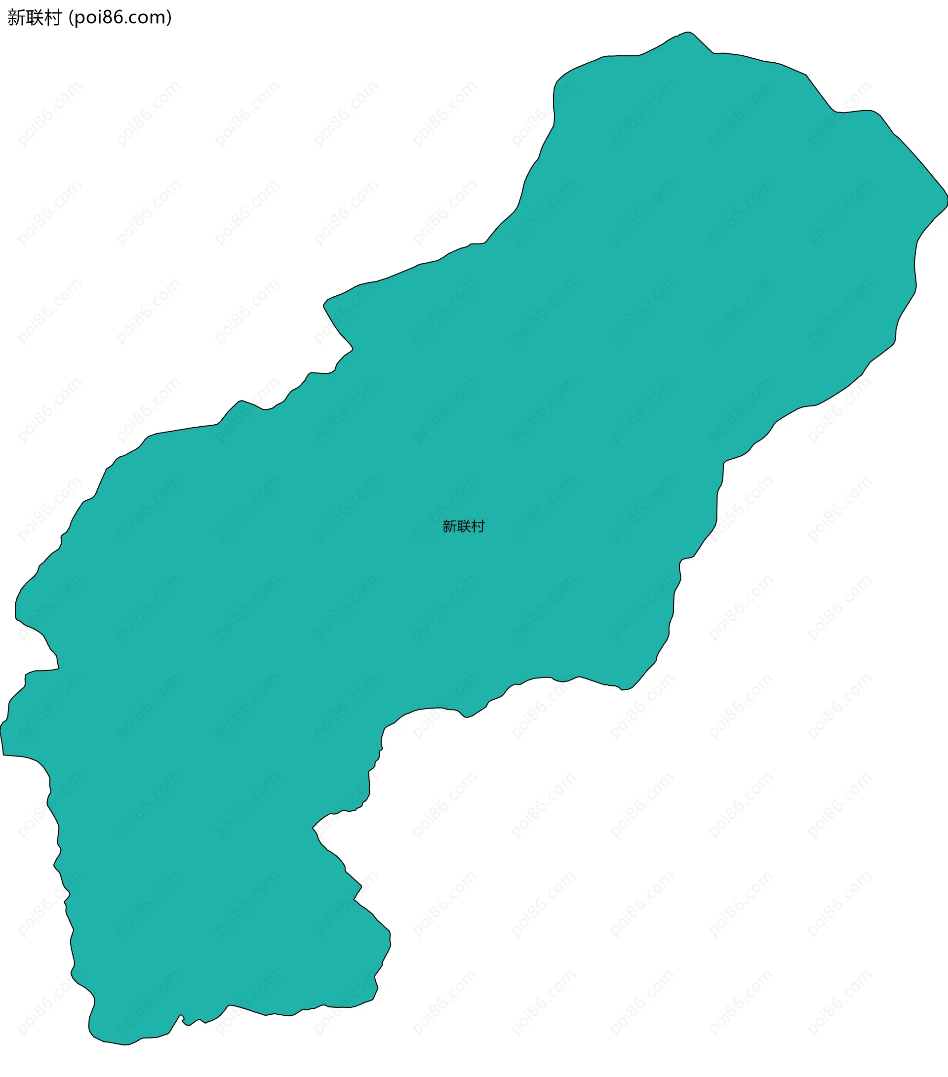 新联村边界地图