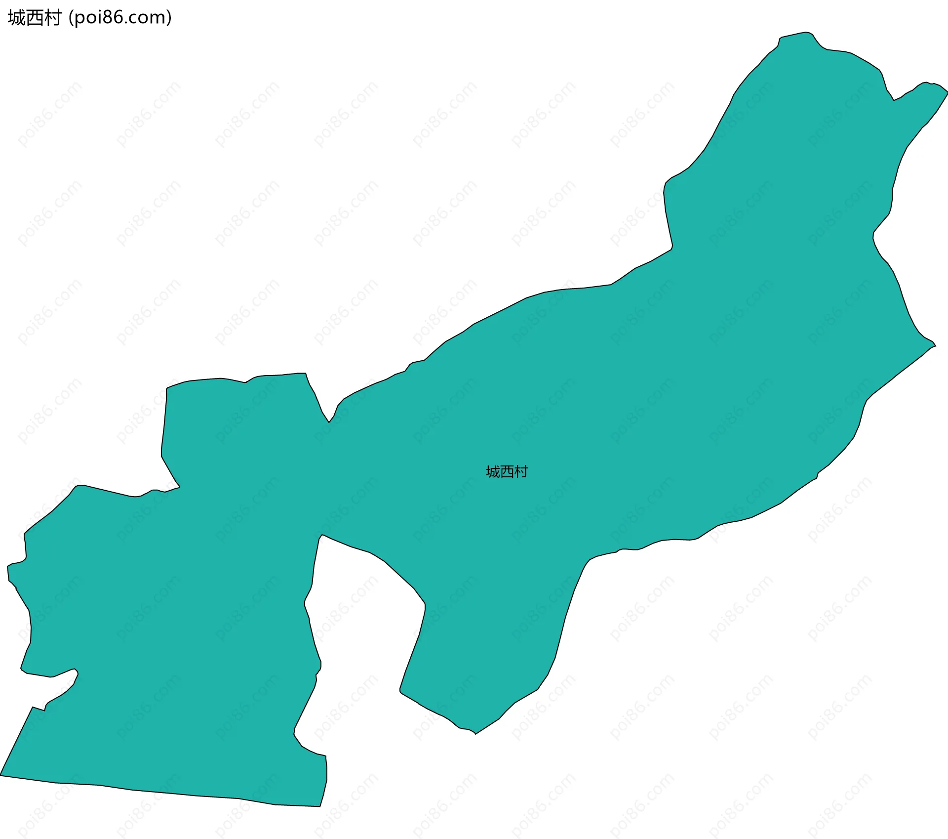 城西村边界地图