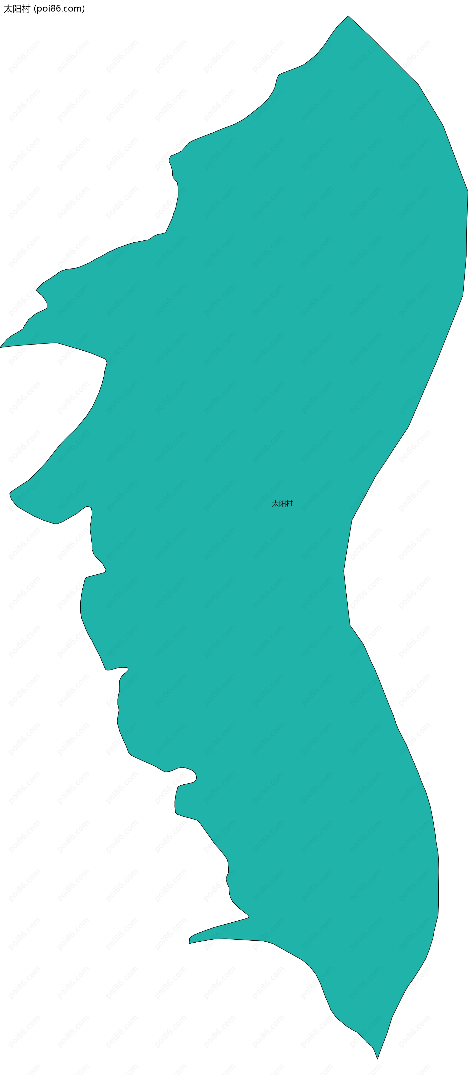 太阳村边界地图