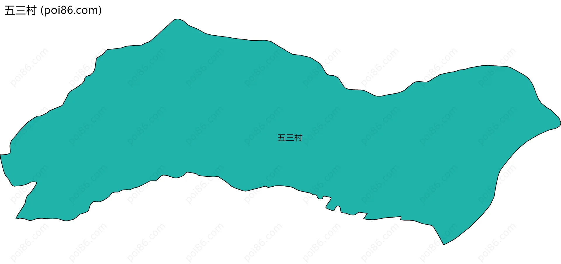 五三村边界地图