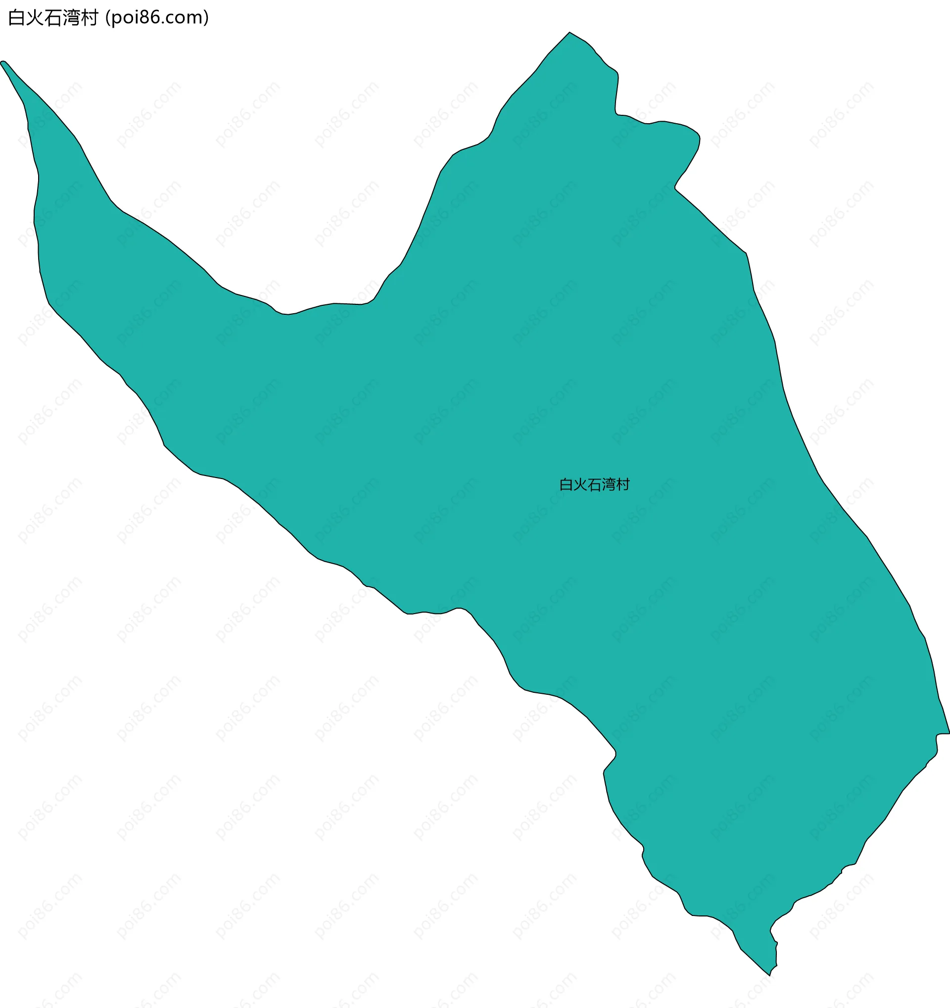 白火石湾村边界地图