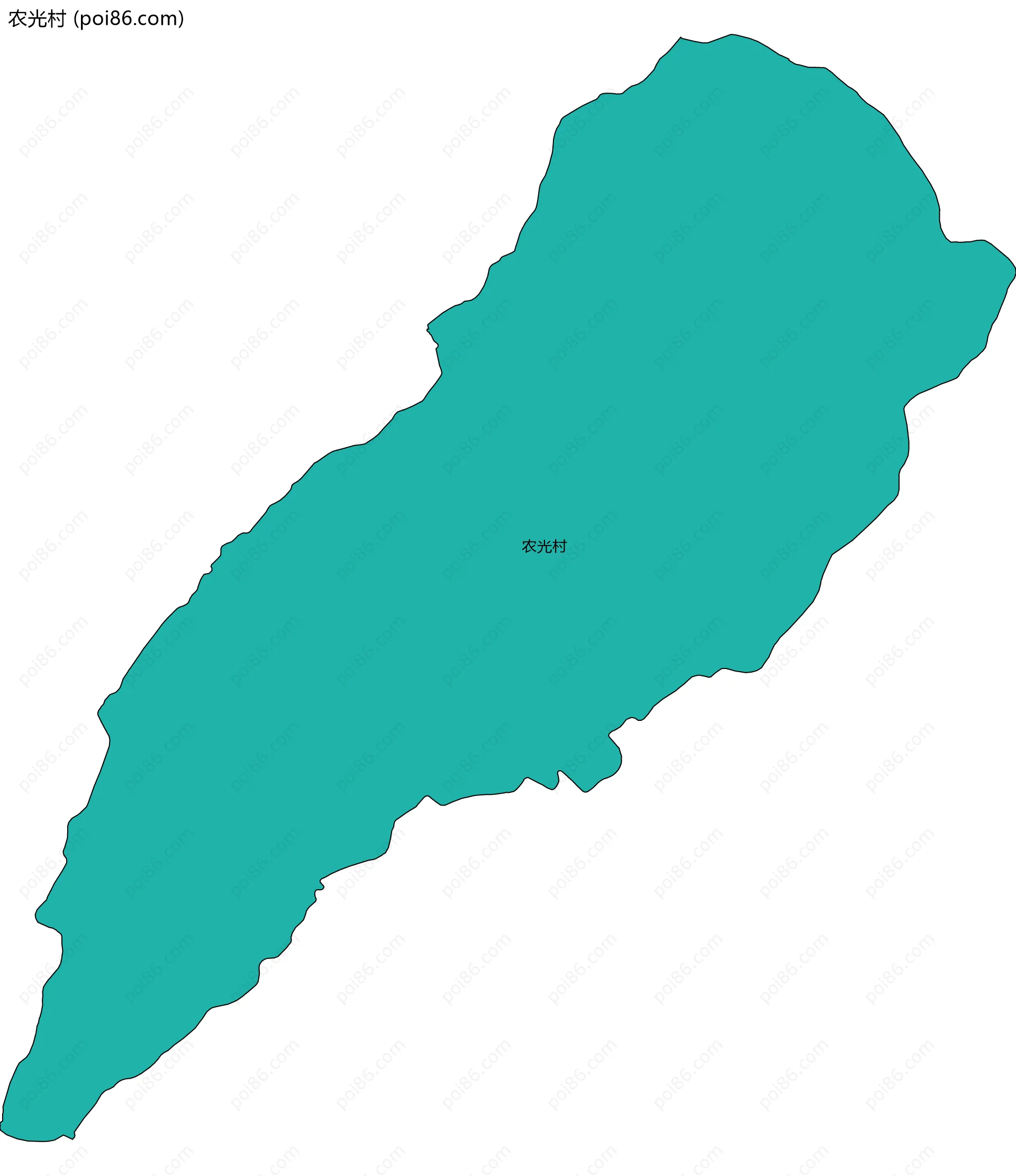 农光村边界地图