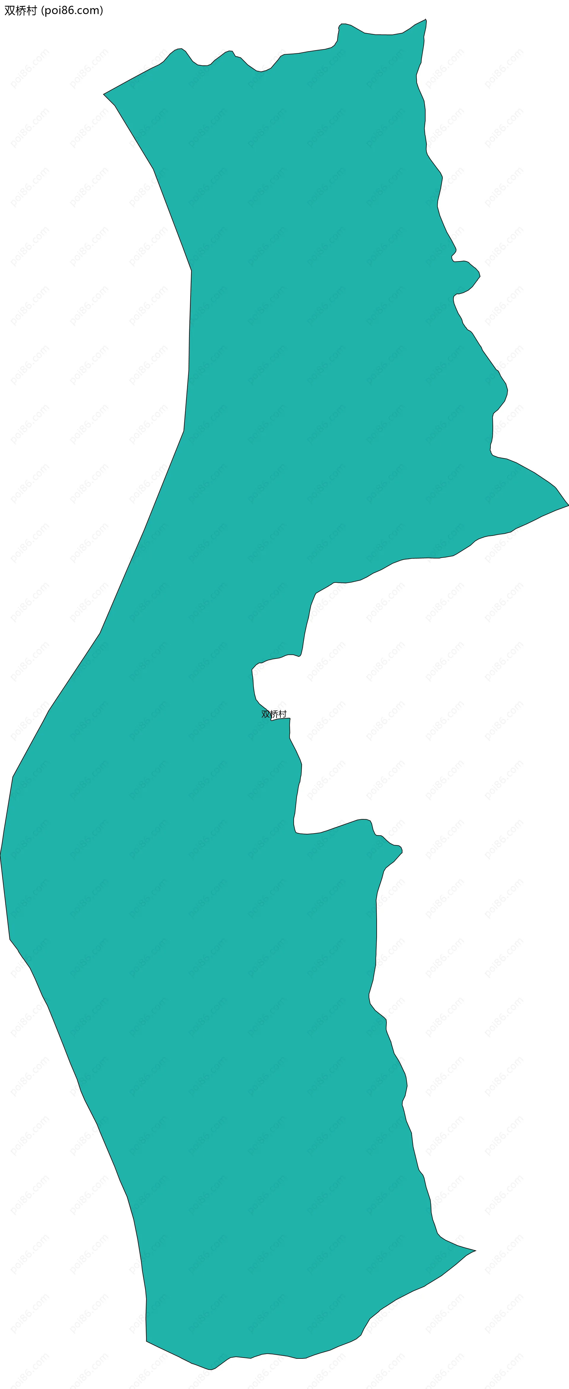 双桥村边界地图