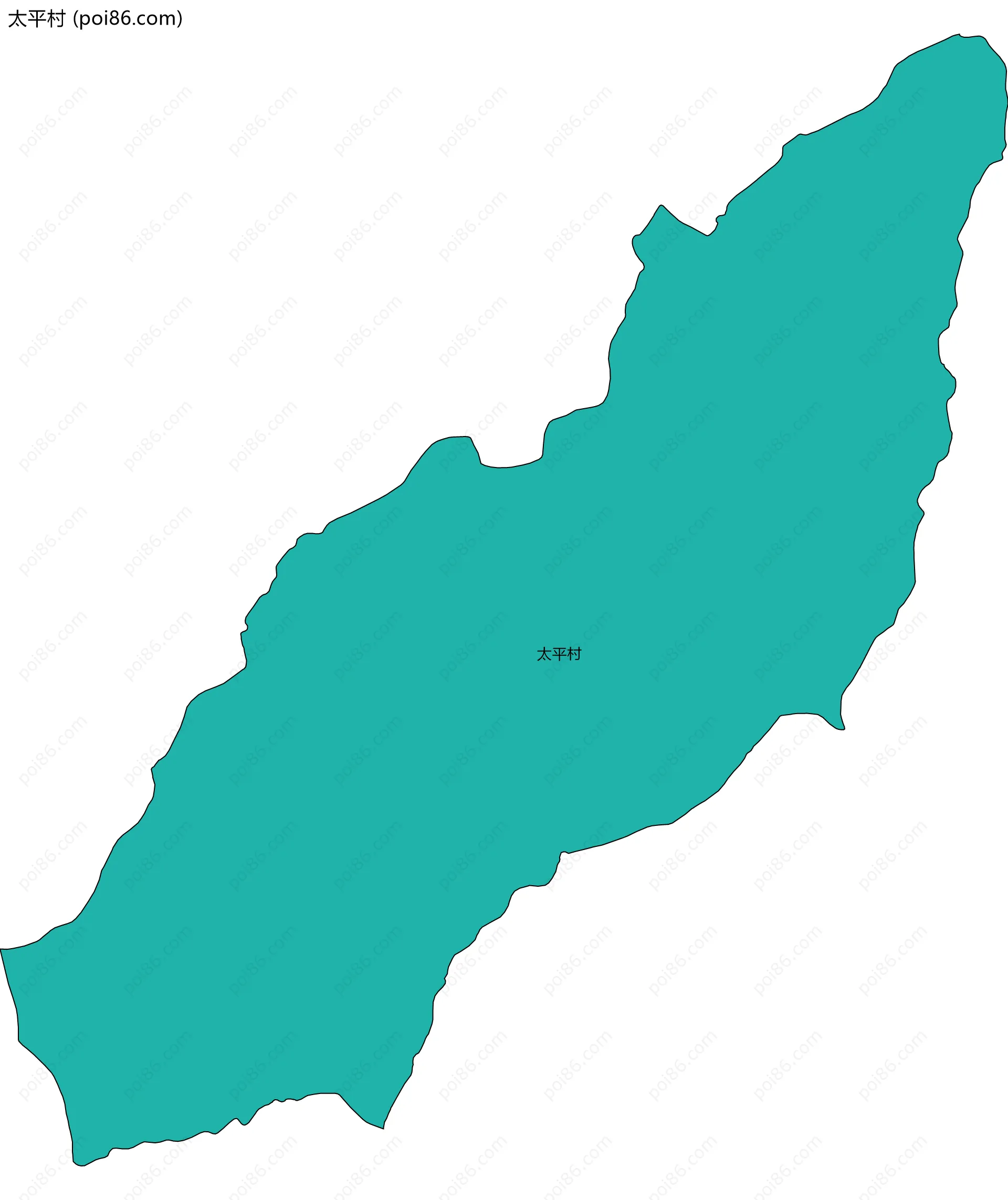 太平村边界地图