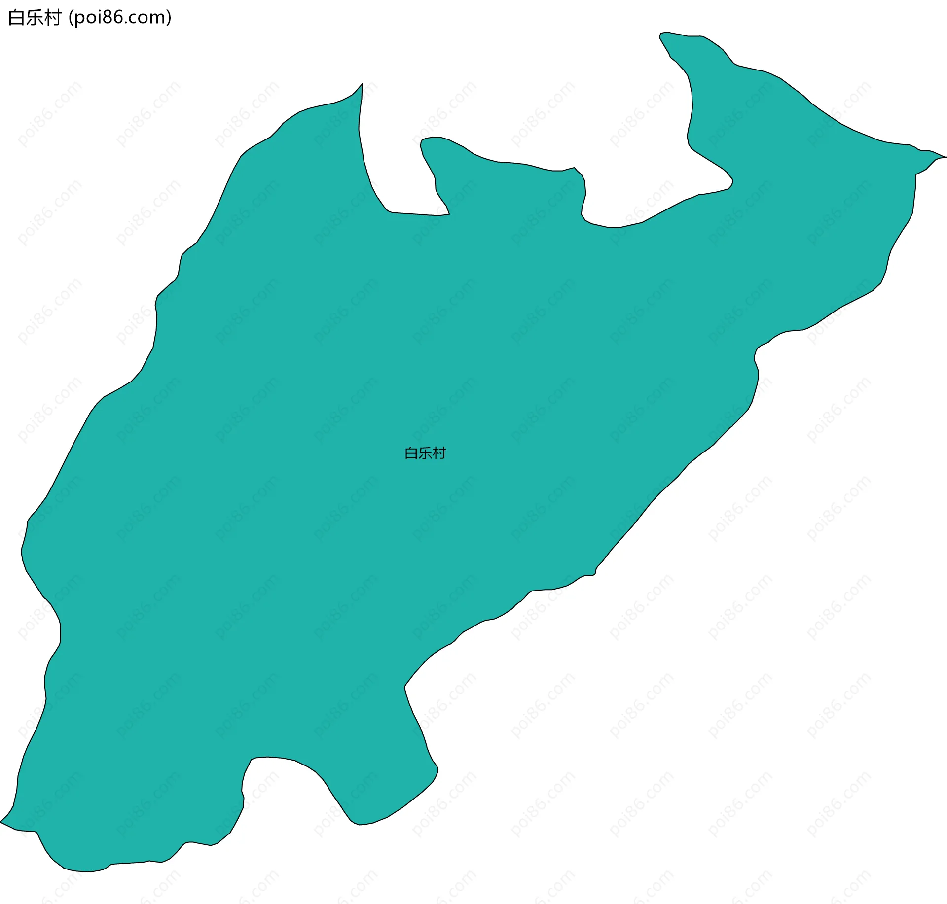 白乐村边界地图