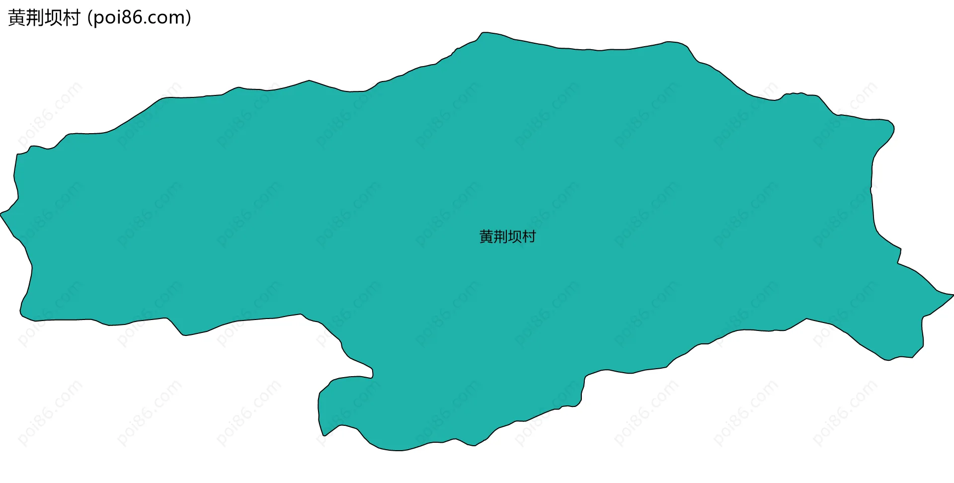 黄荆坝村边界地图