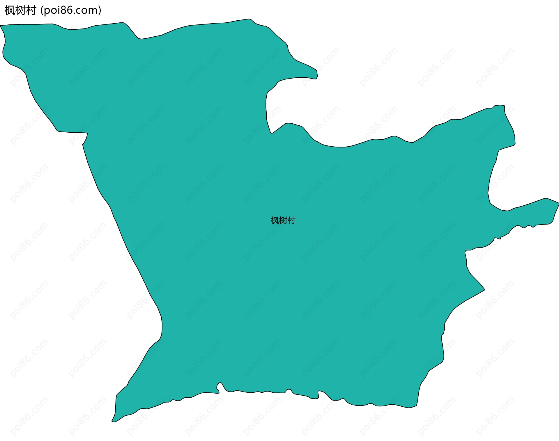 枫树村边界地图