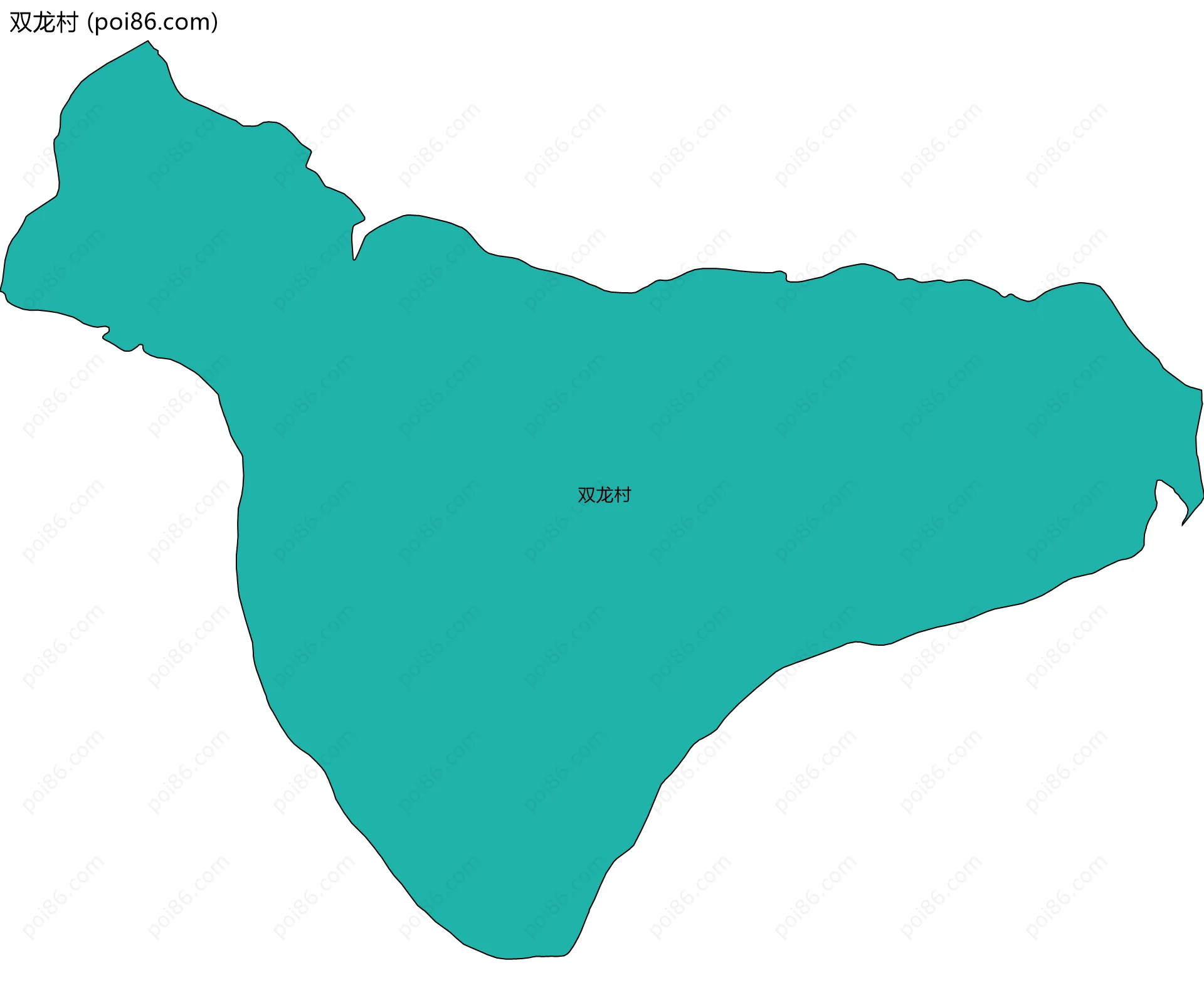 双龙村边界地图