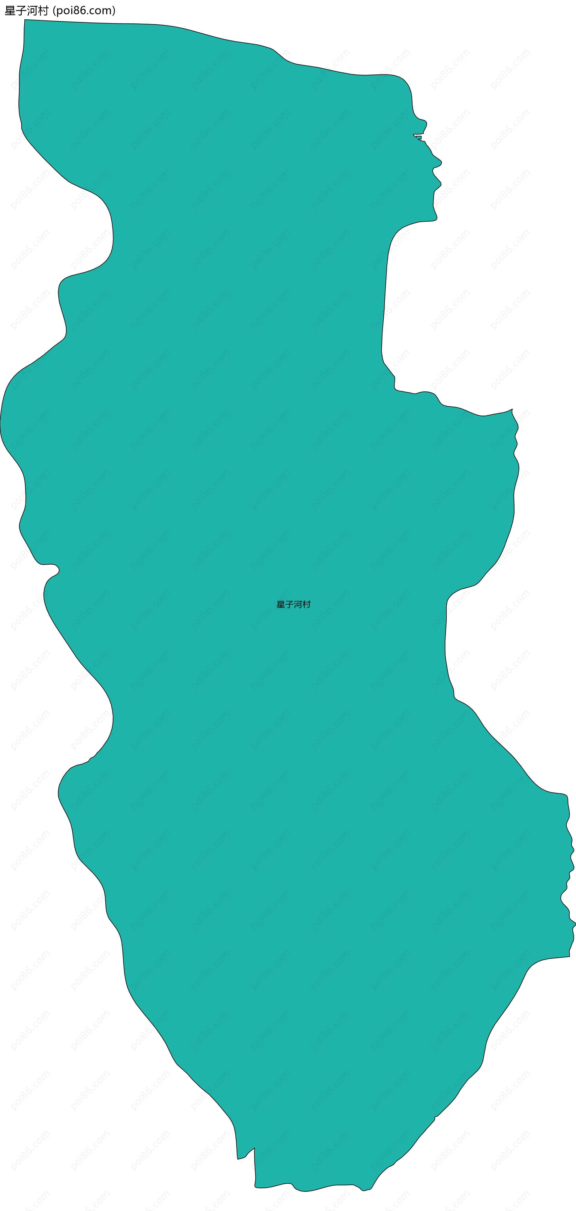 星子河村边界地图