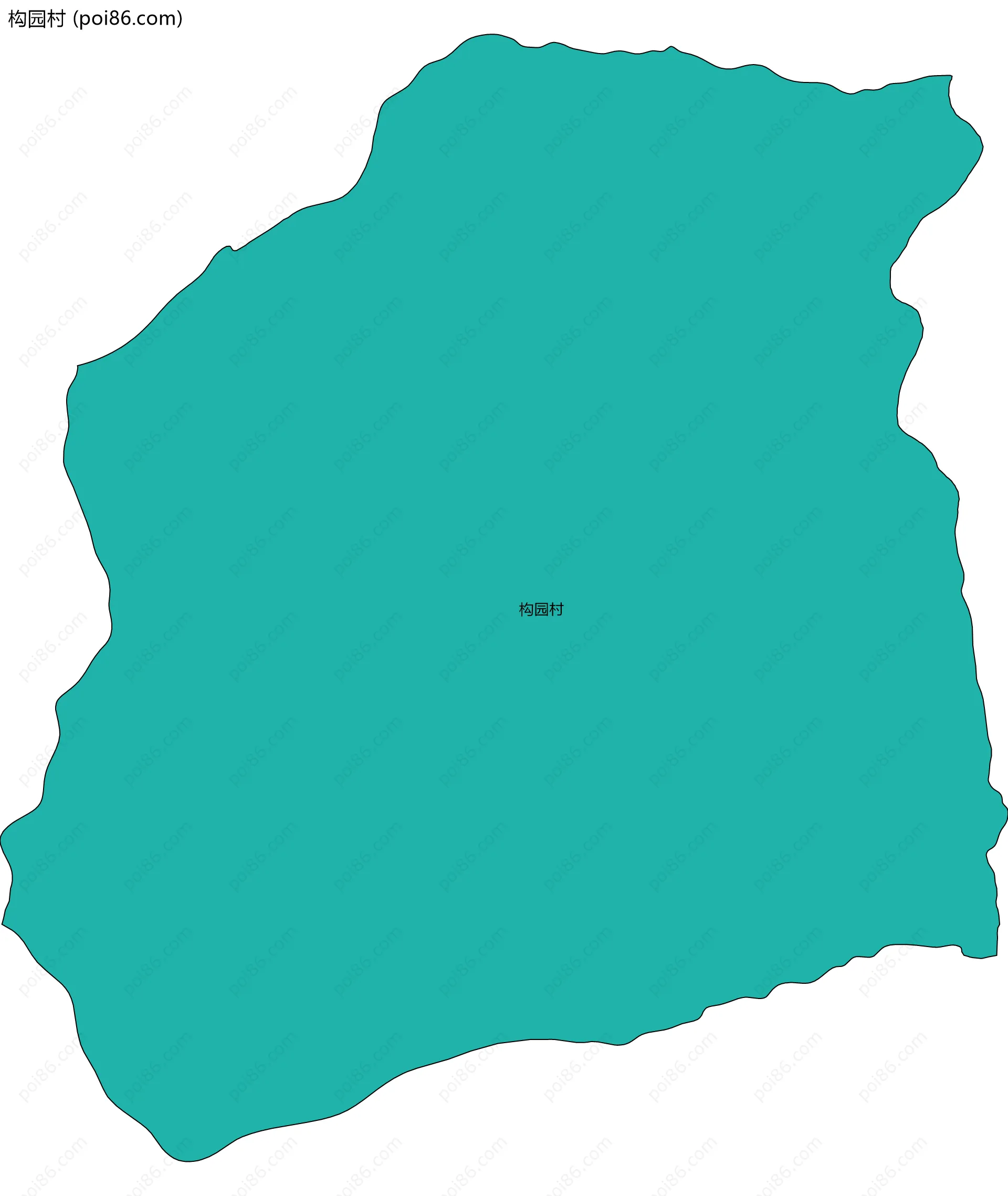 构园村边界地图