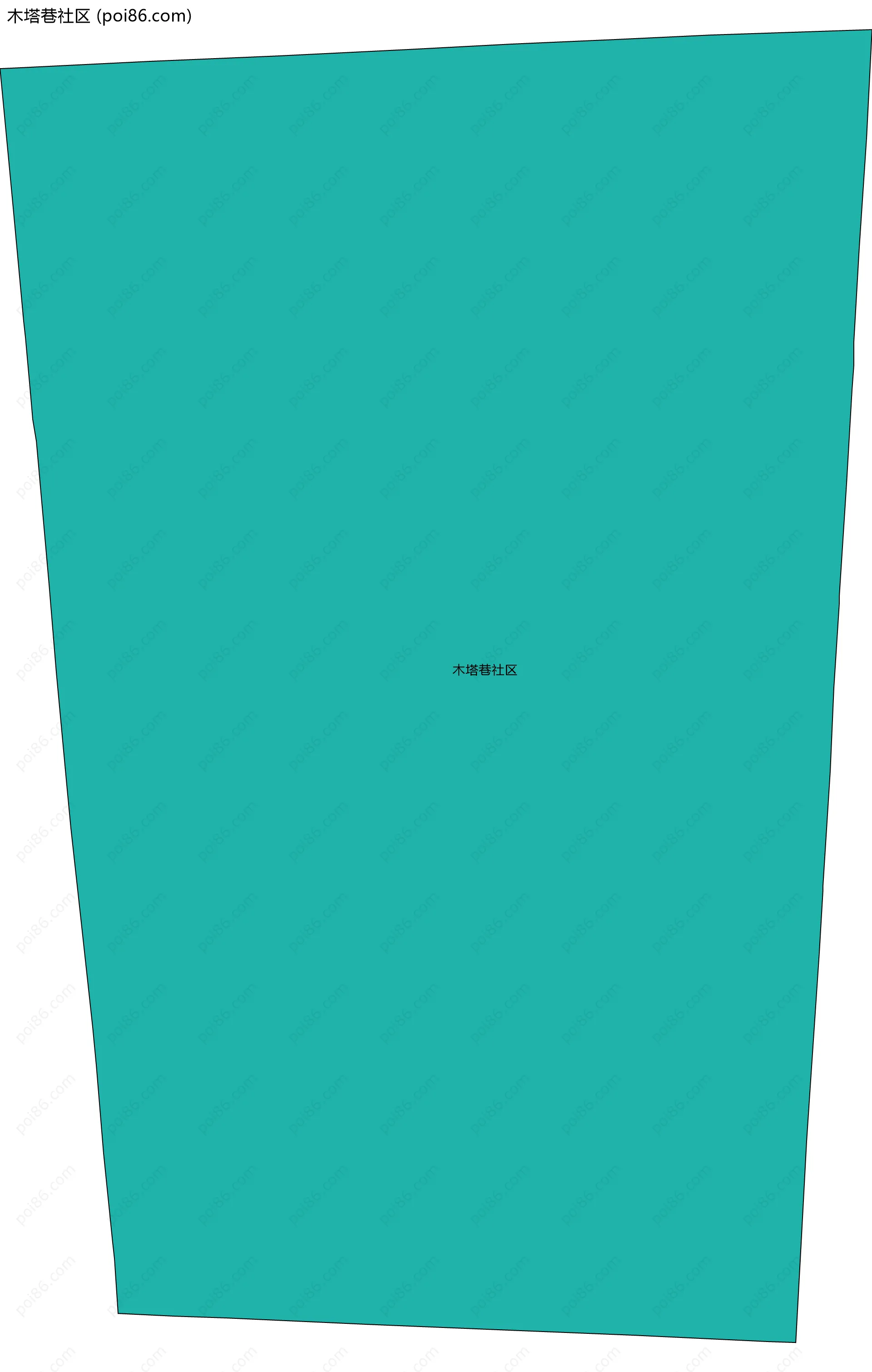 木塔巷社区边界地图