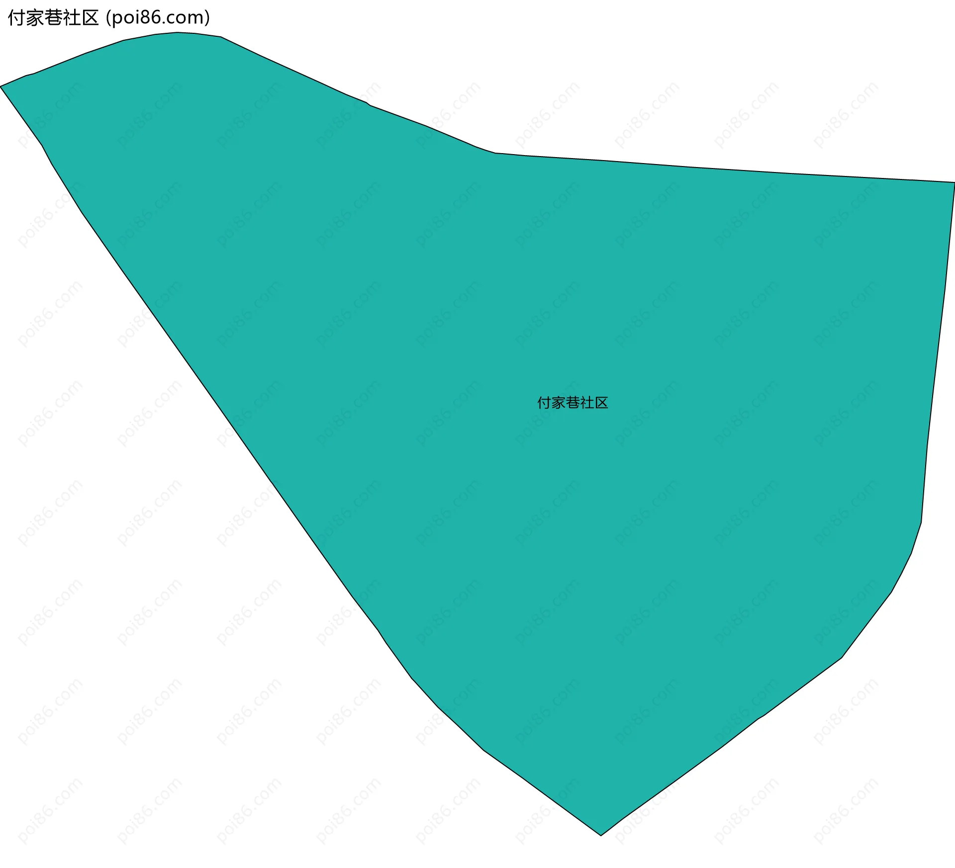 付家巷社区边界地图