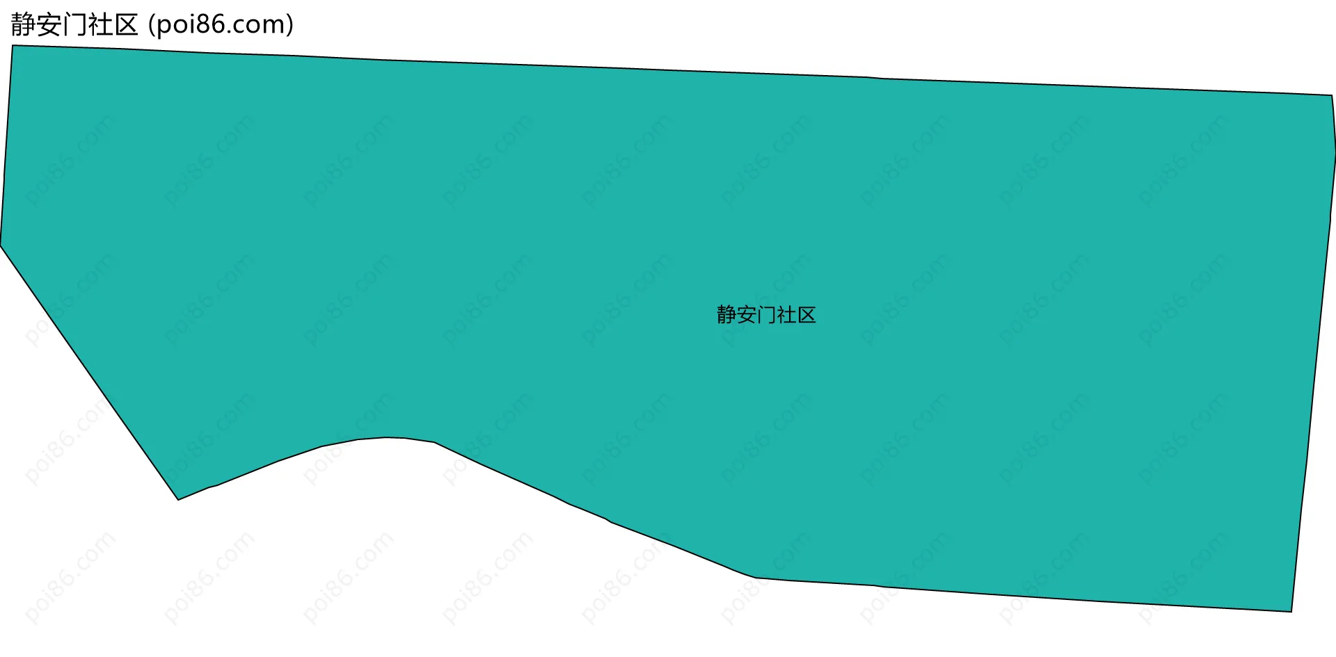 静安门社区边界地图