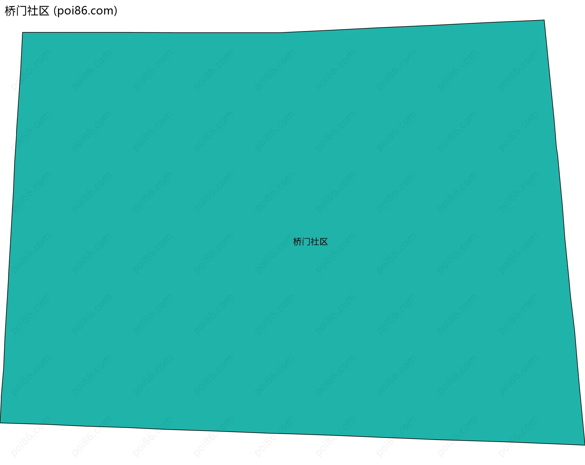 桥门社区边界地图