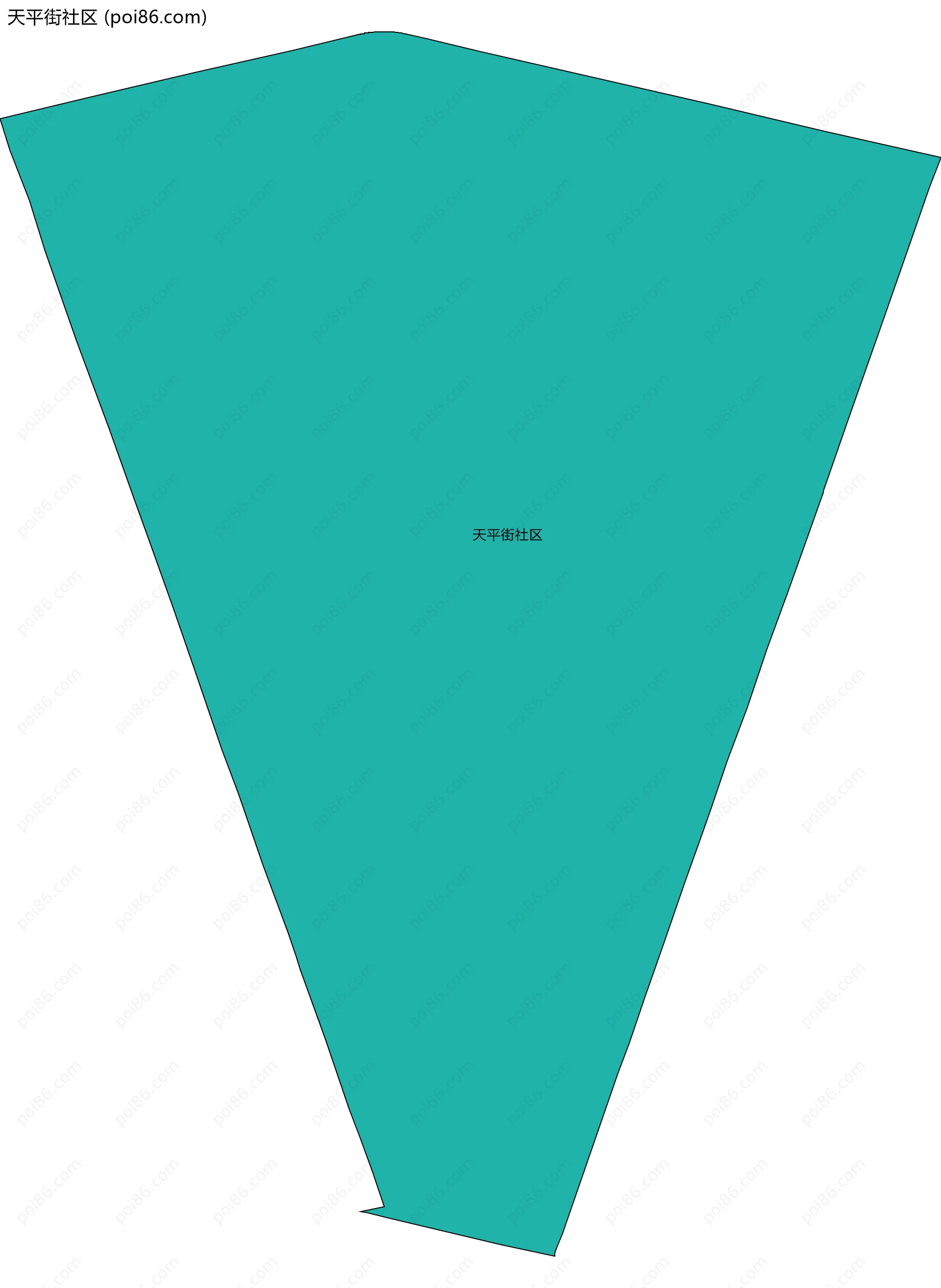 天平街社区边界地图