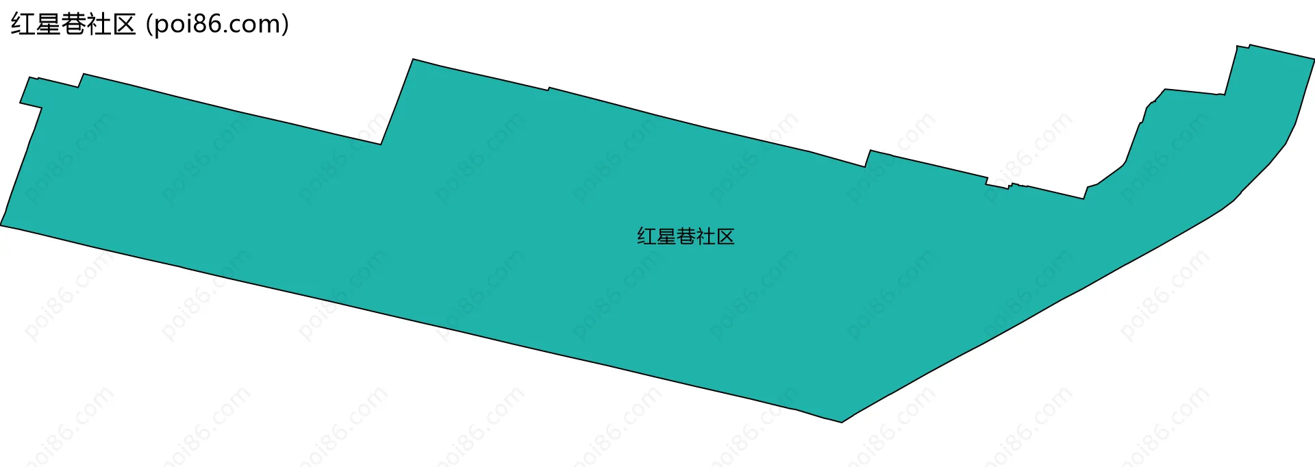红星巷社区边界地图